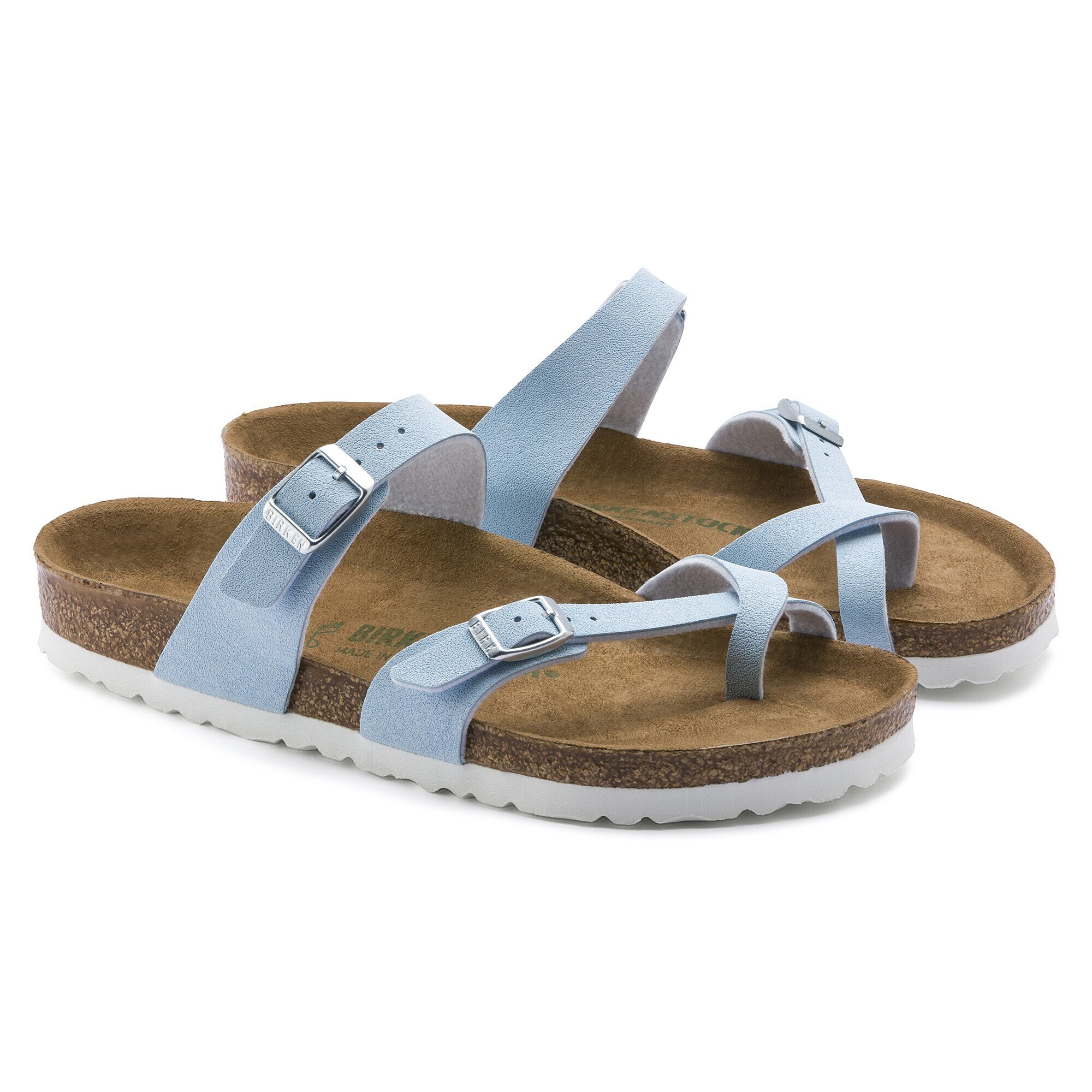 brushed sky birkenstock