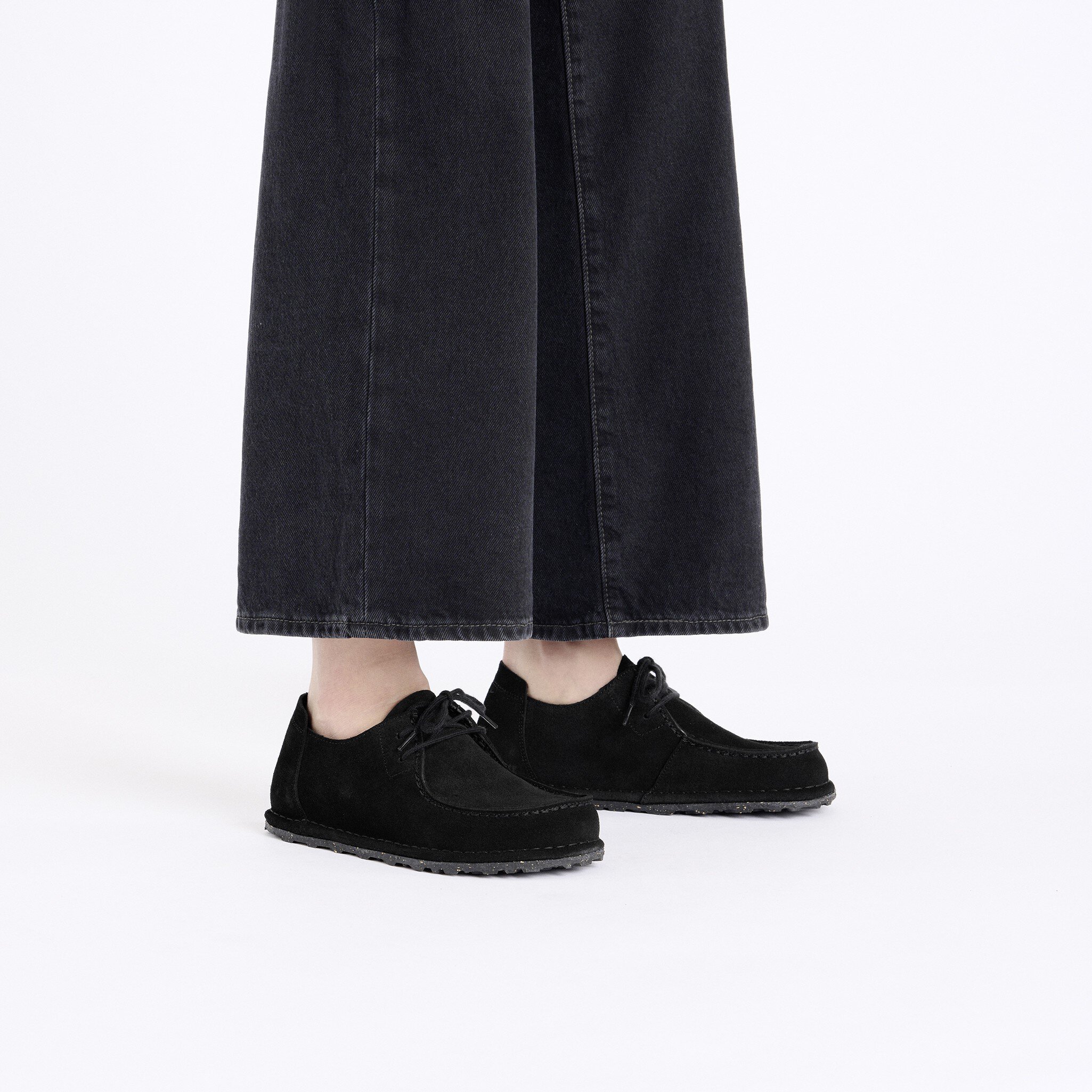 Utti Lace / ウッティ レース スエードレザー ブラック