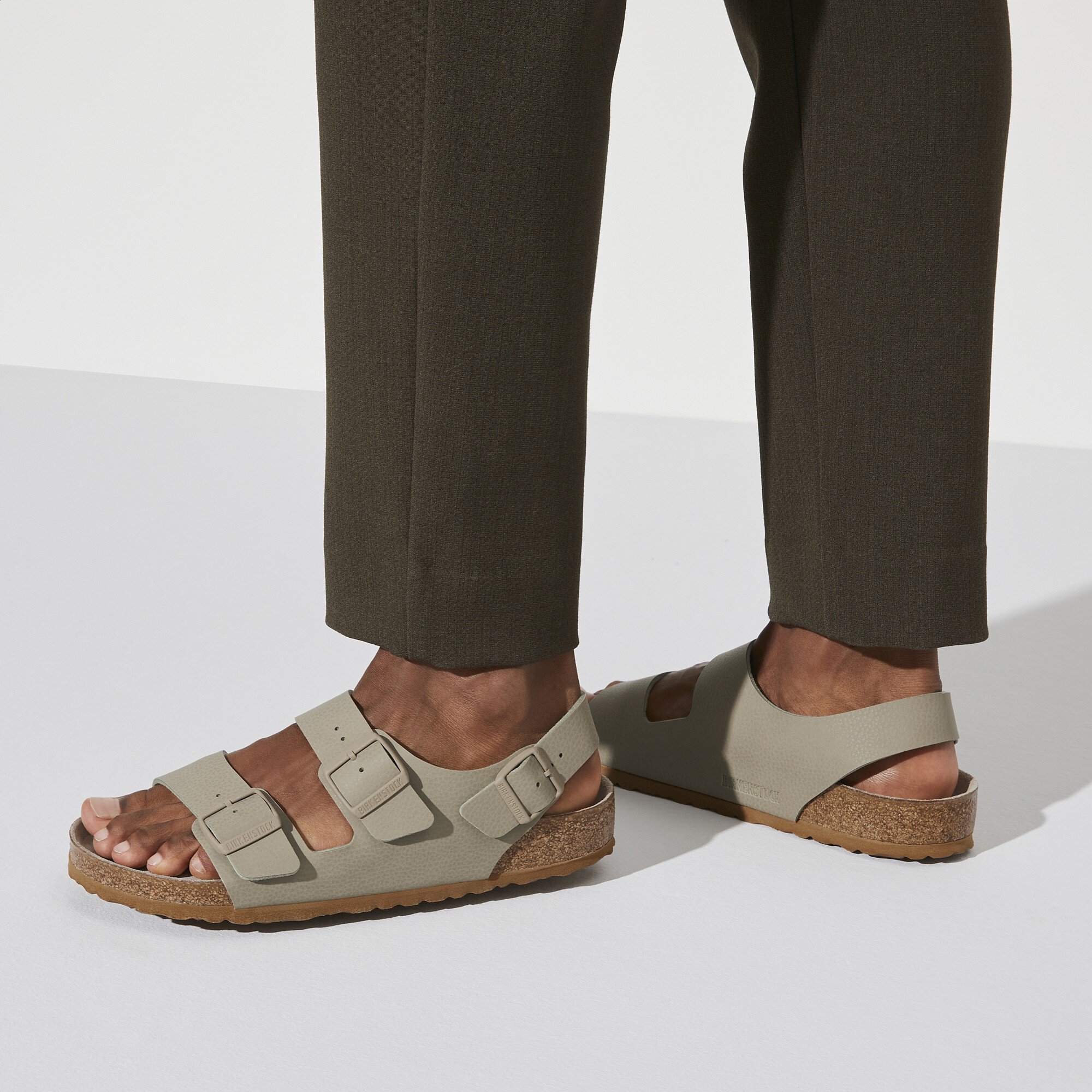 Birkenstock milano sales khaki