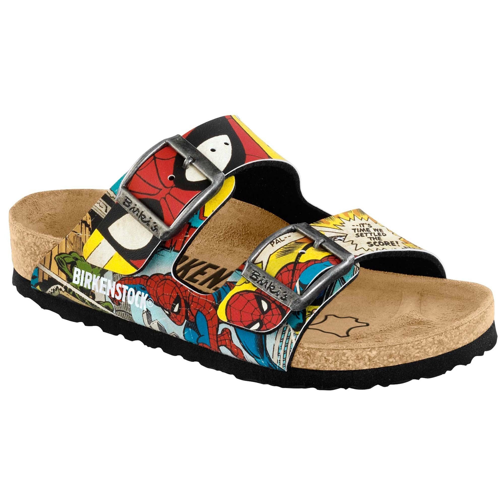 Arizona Kids Birko Flor Spiderman Comic Pattern BIRKENSTOCK