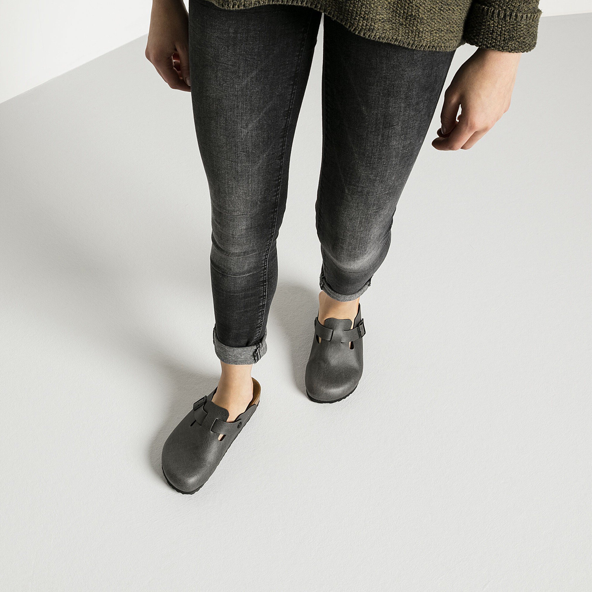birkenstock boston anthracite