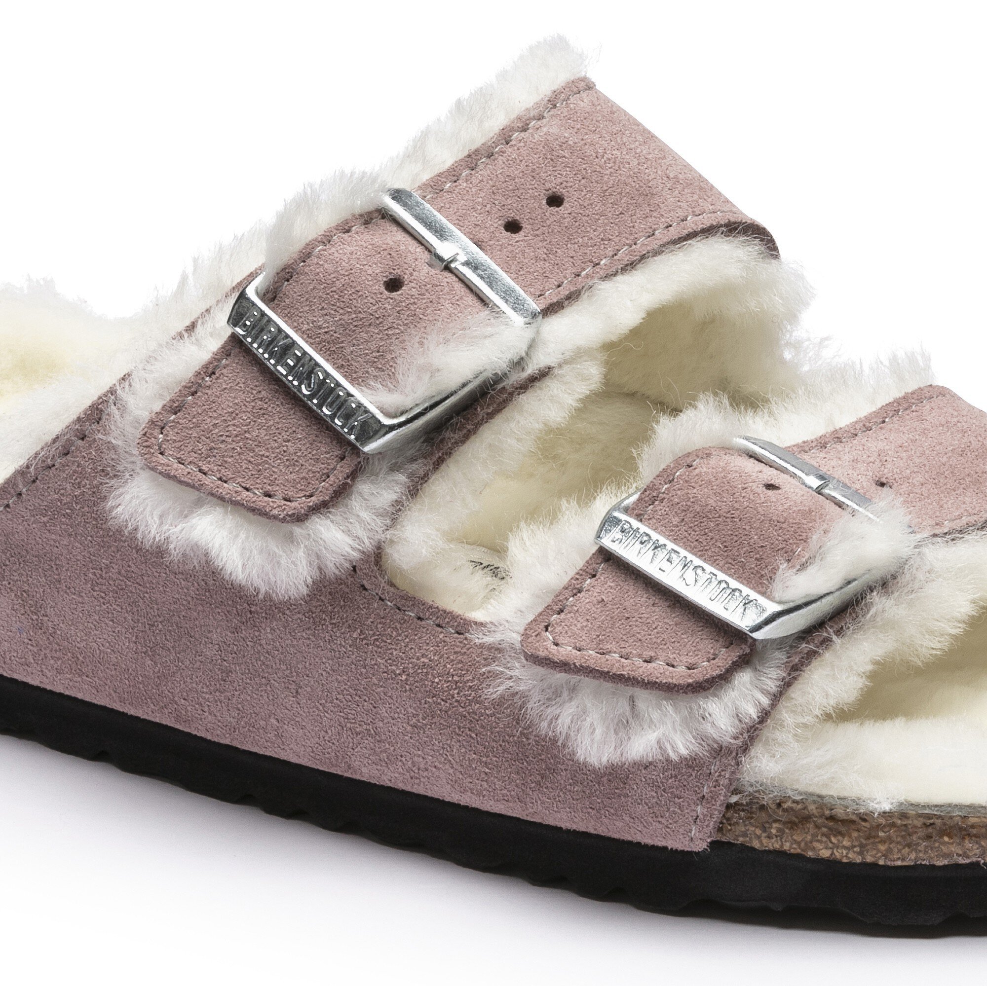 Birkenstock arizona shearling lavender blush clearance
