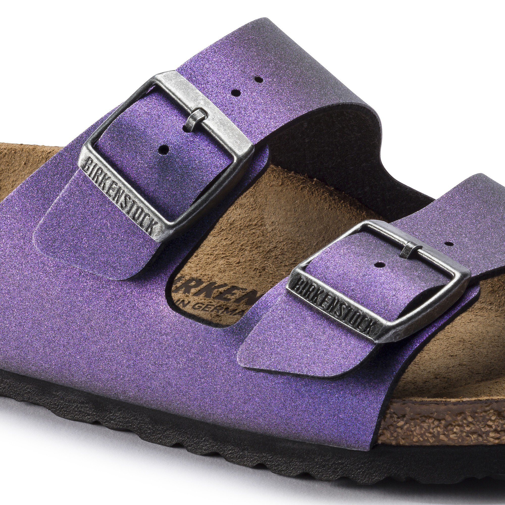arizona icy metallic birkenstock