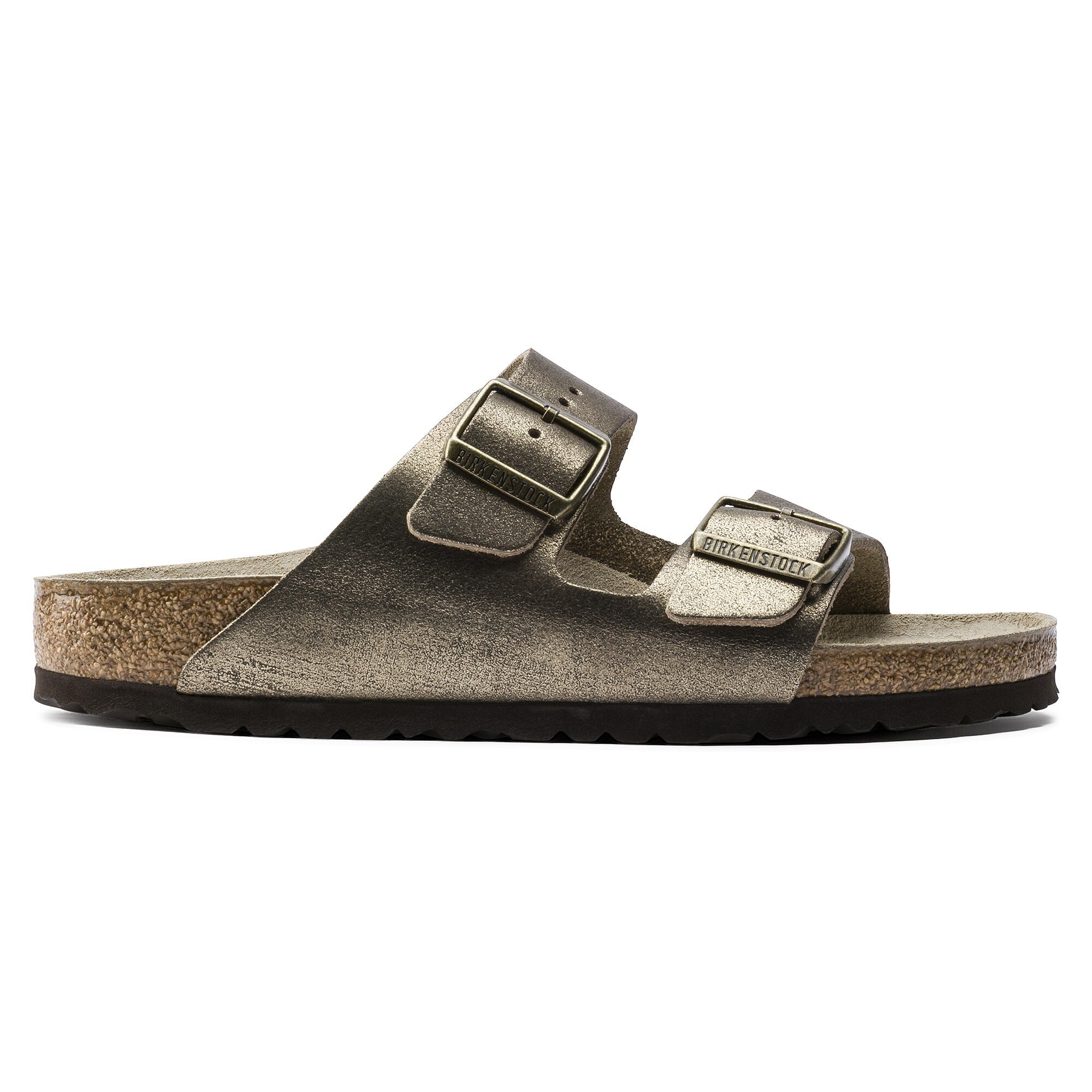 Washed metallic antique gold birkenstock cheap
