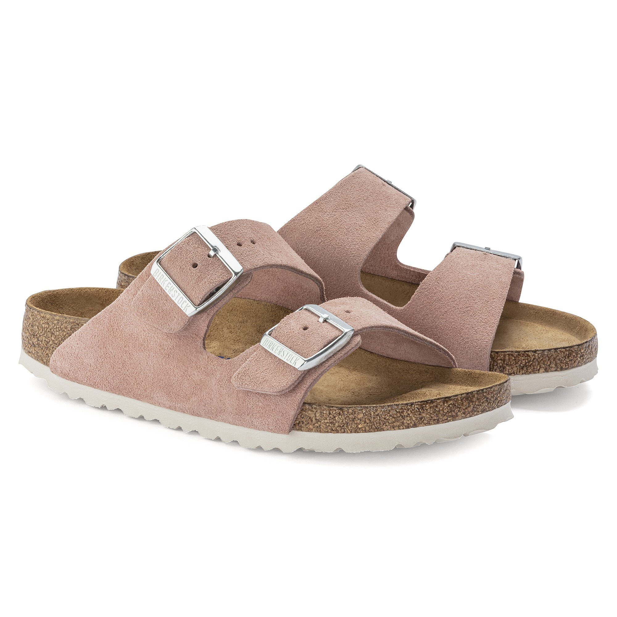 Arizona Footbed Suede Leather Pink Clay | BIRKENSTOCK