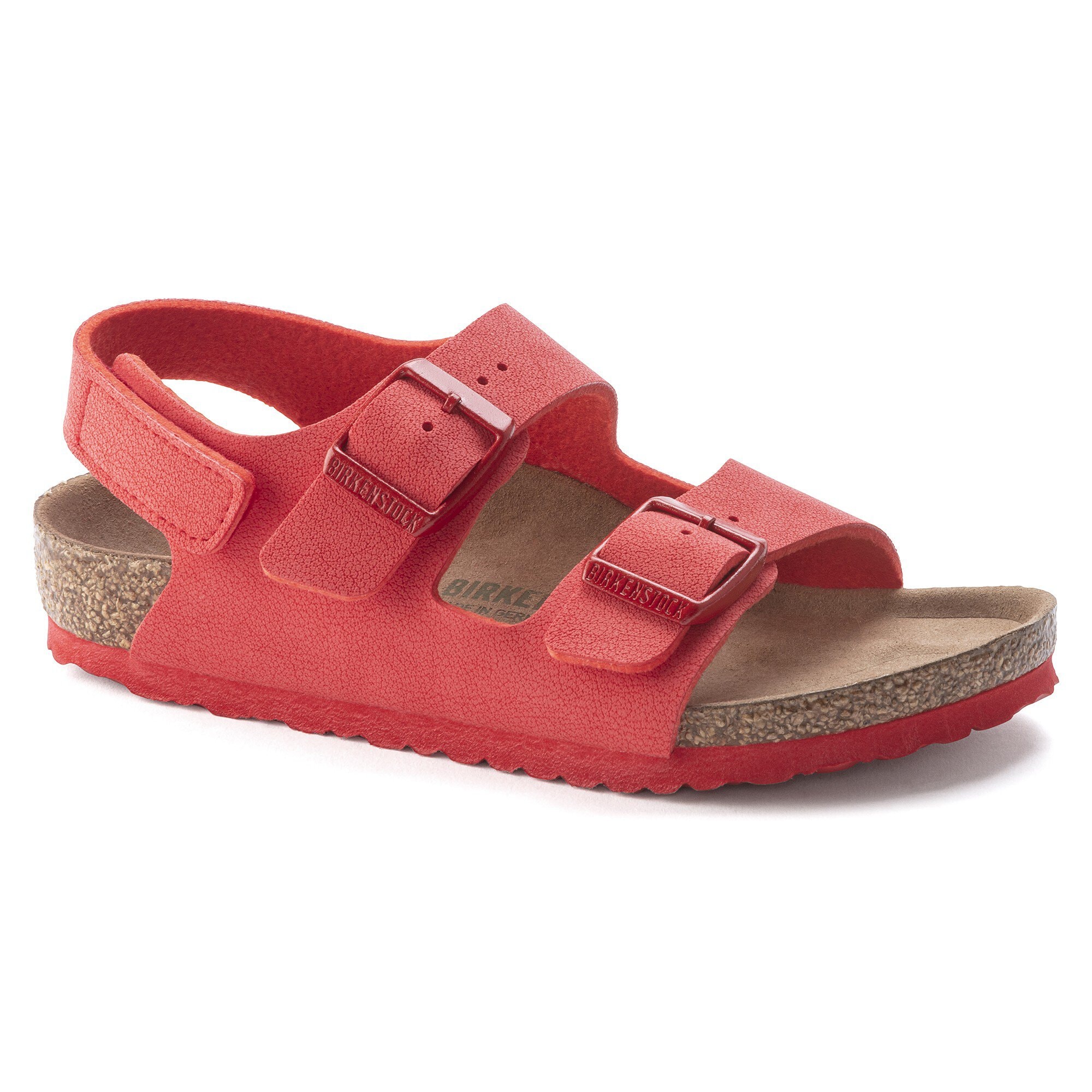 Gentagen trådløs Slik Milano Kids Vegan Birko-Flor Nubucklæder Active Red | BIRKENSTOCK