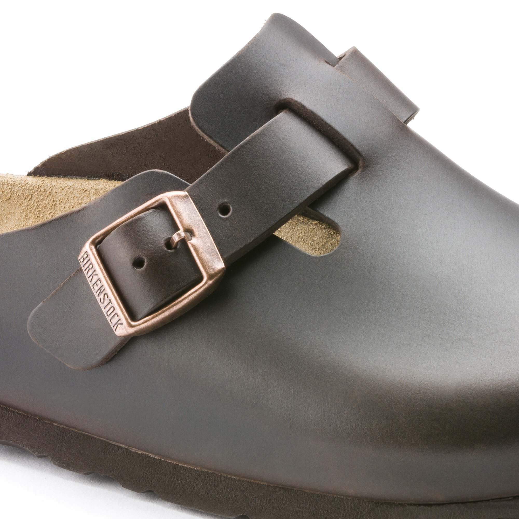 birkenstock boston amalfi leather soft footbed