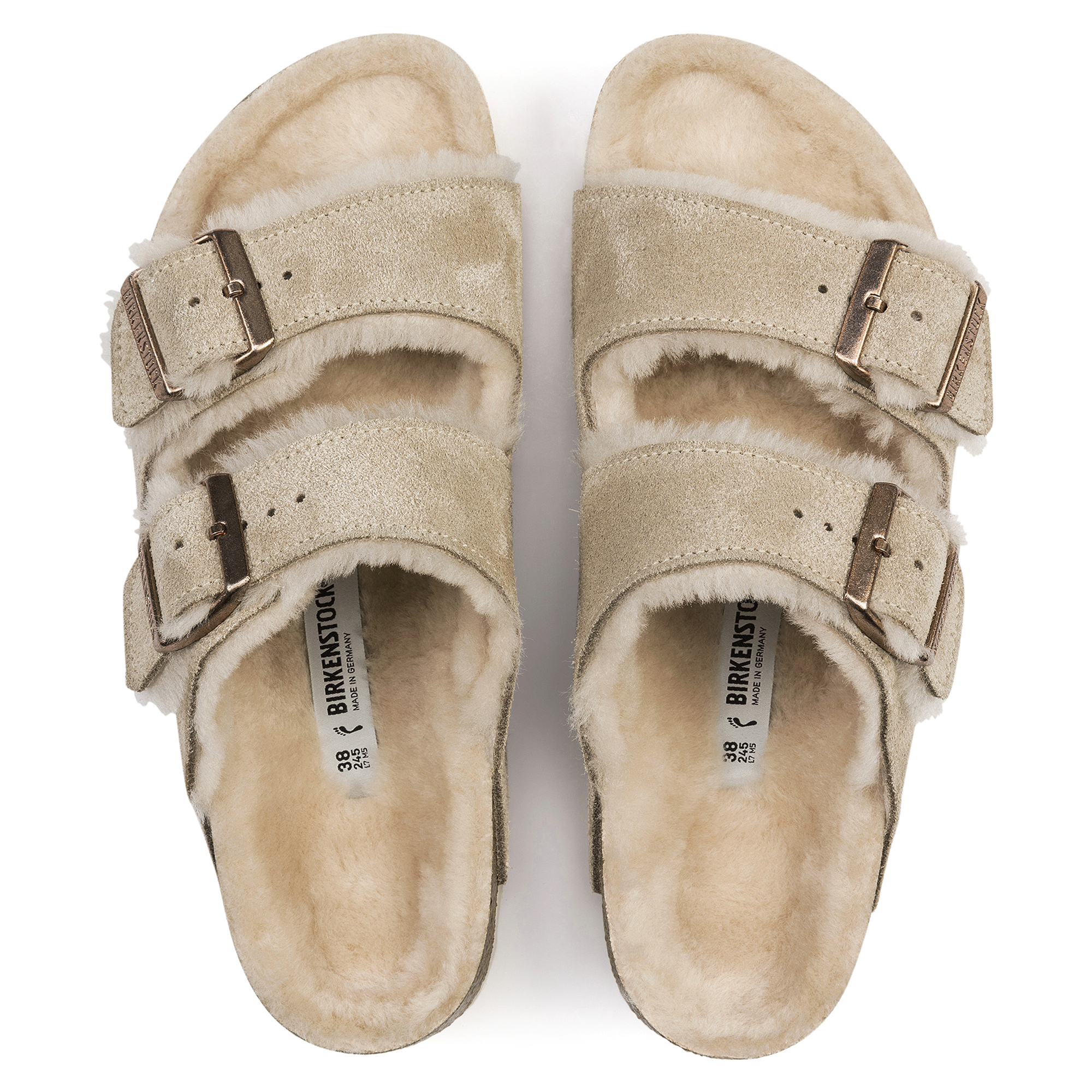 arizona shearling suede leather