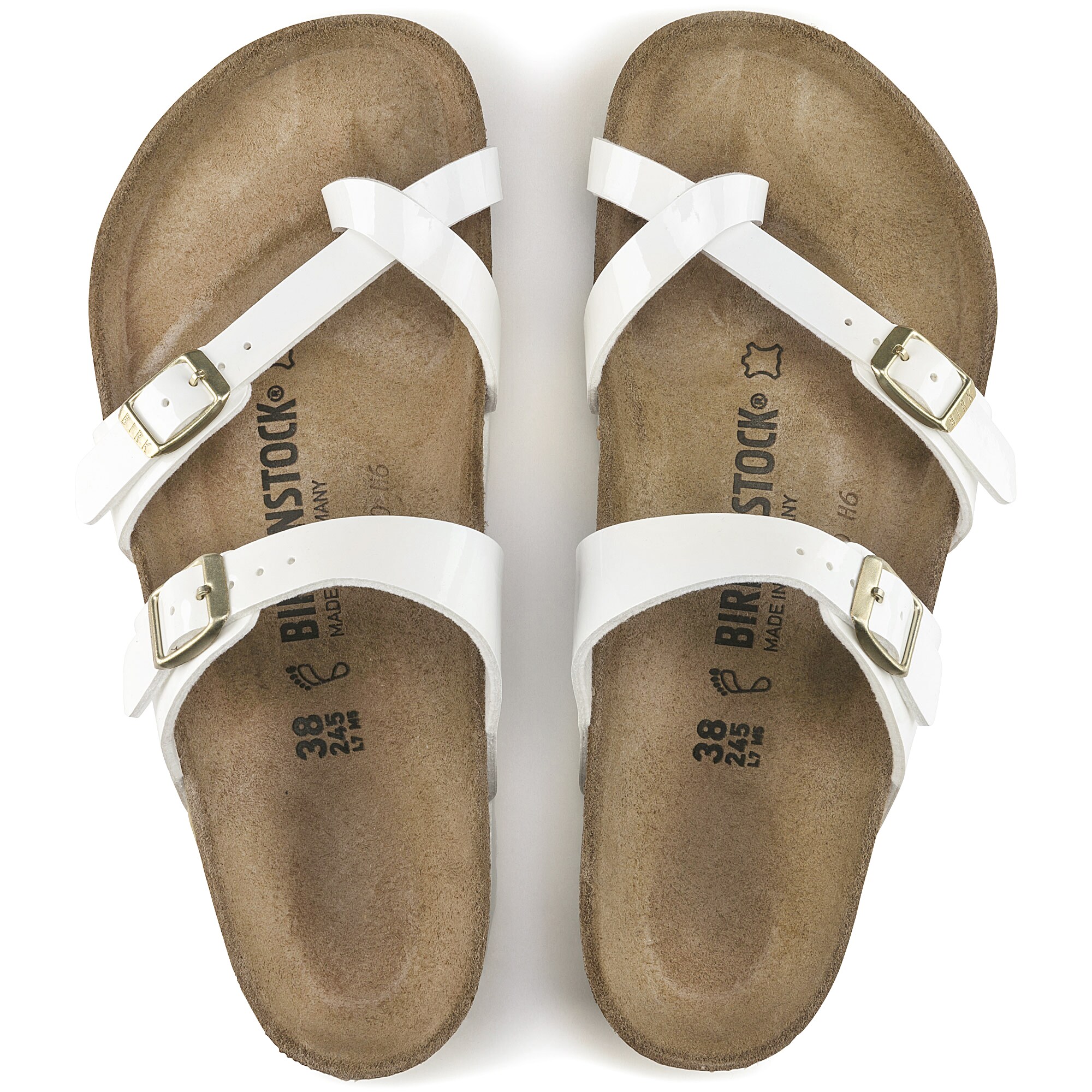 birkenstock mayari patent white