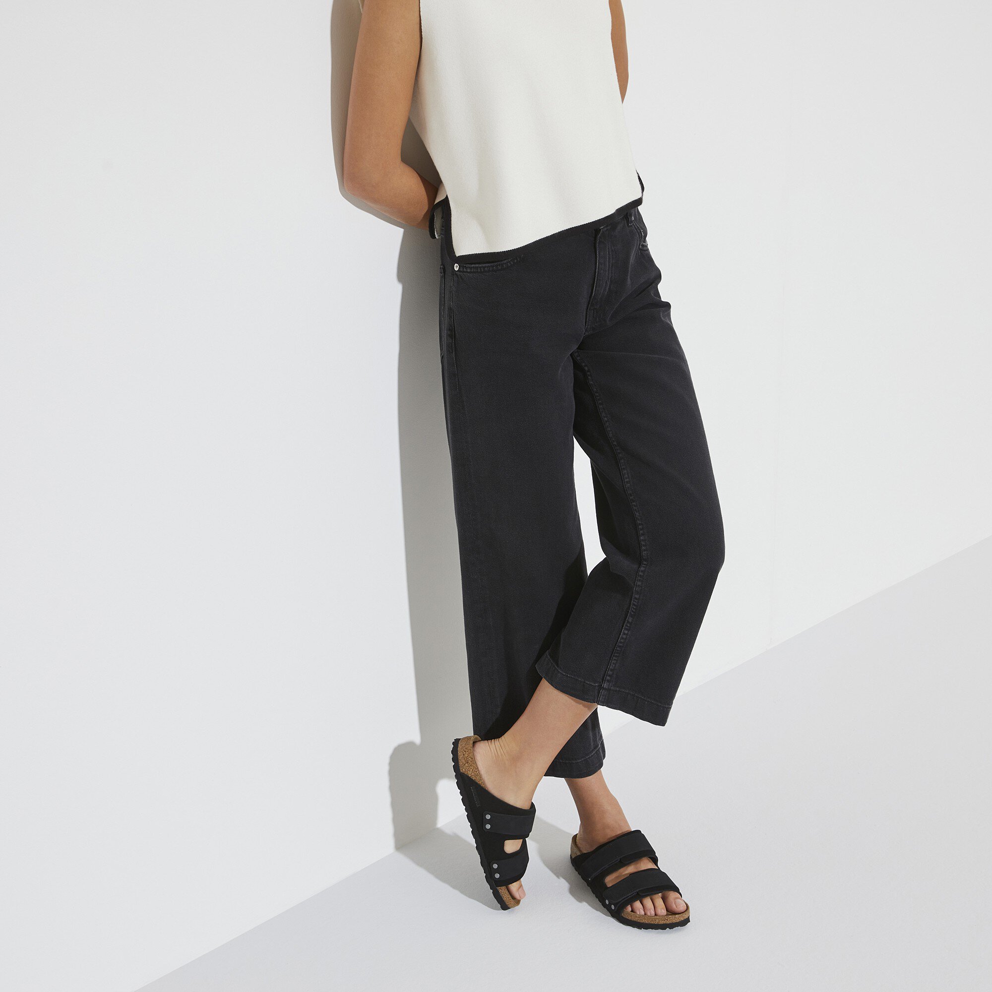 Uji / ウジ ヌバック/スエードレザー ブラック | BIRKENSTOCK