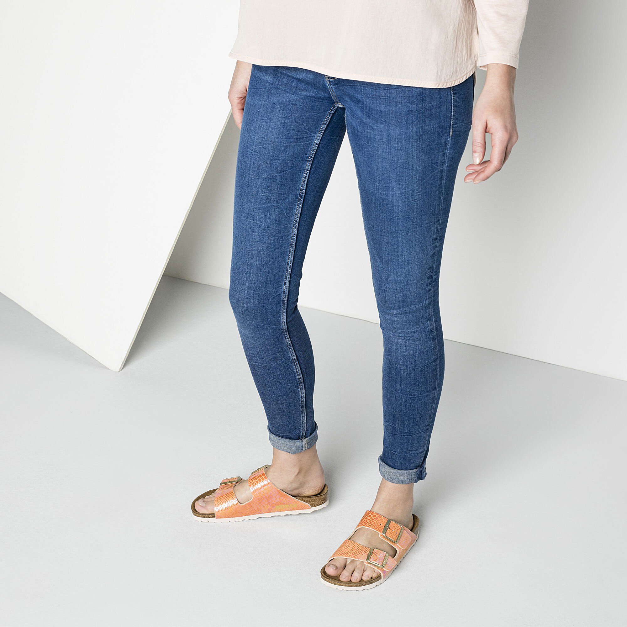 birkenstock arizona orange