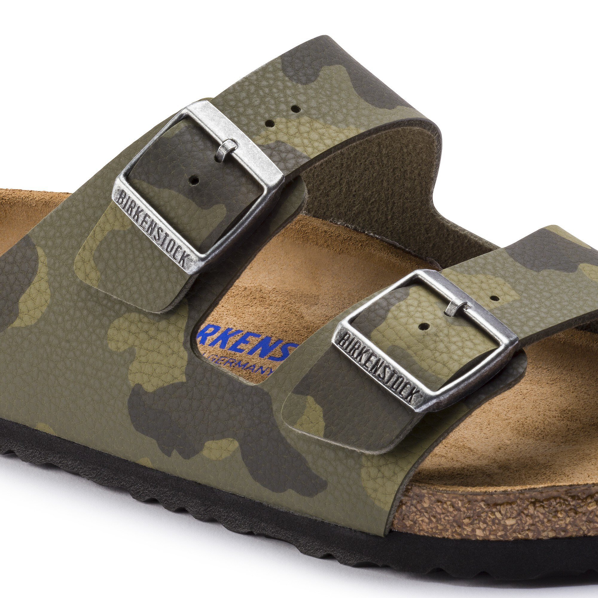 vergaan spontaan Voor u Arizona Soft Footbed Birko-Flor Desert Soil Camouflage Green | BIRKENSTOCK