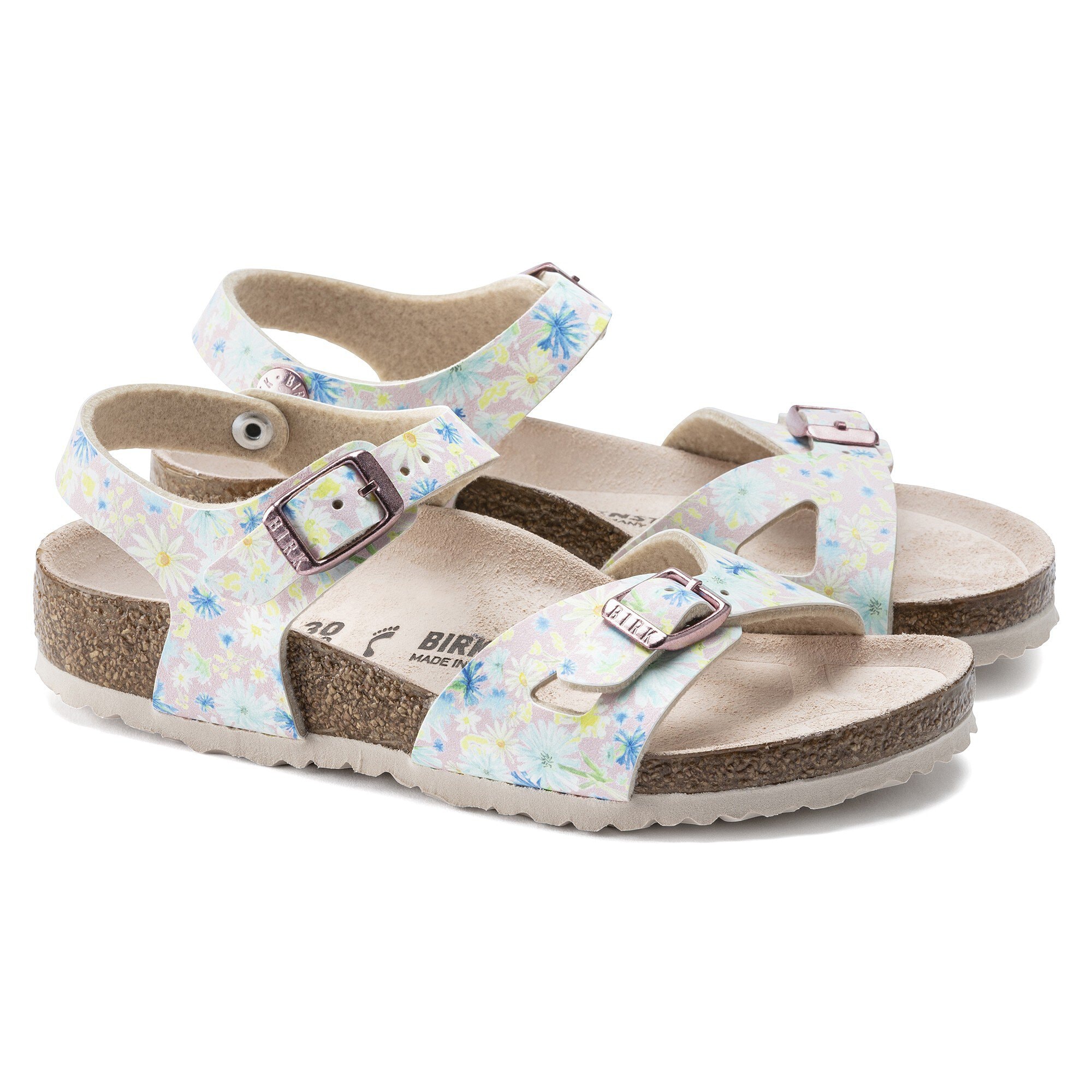 Kudde Macadam radium Rio Kids Birko-Flor Pastel Floral | BIRKENSTOCK