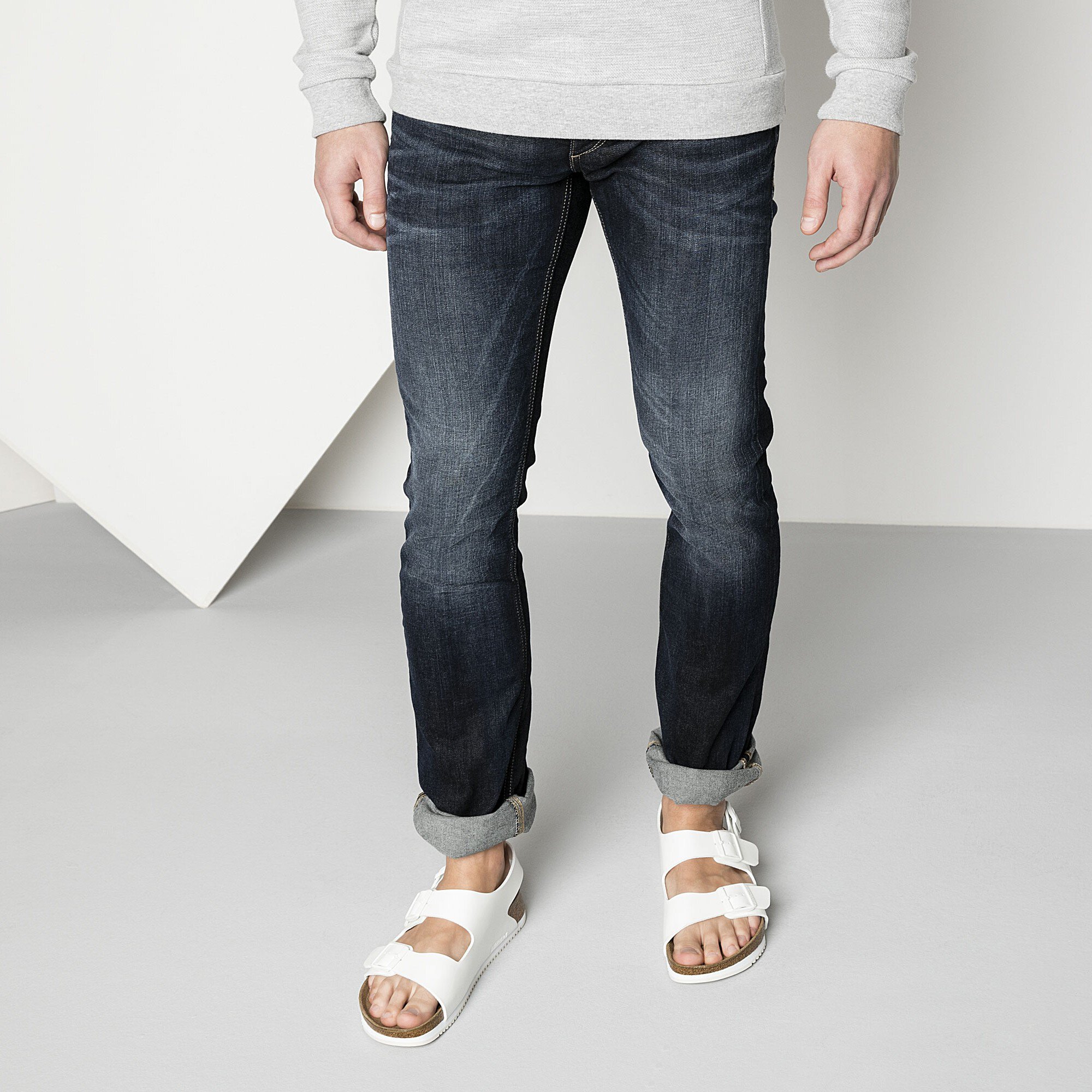 birkenstock milano sandals white