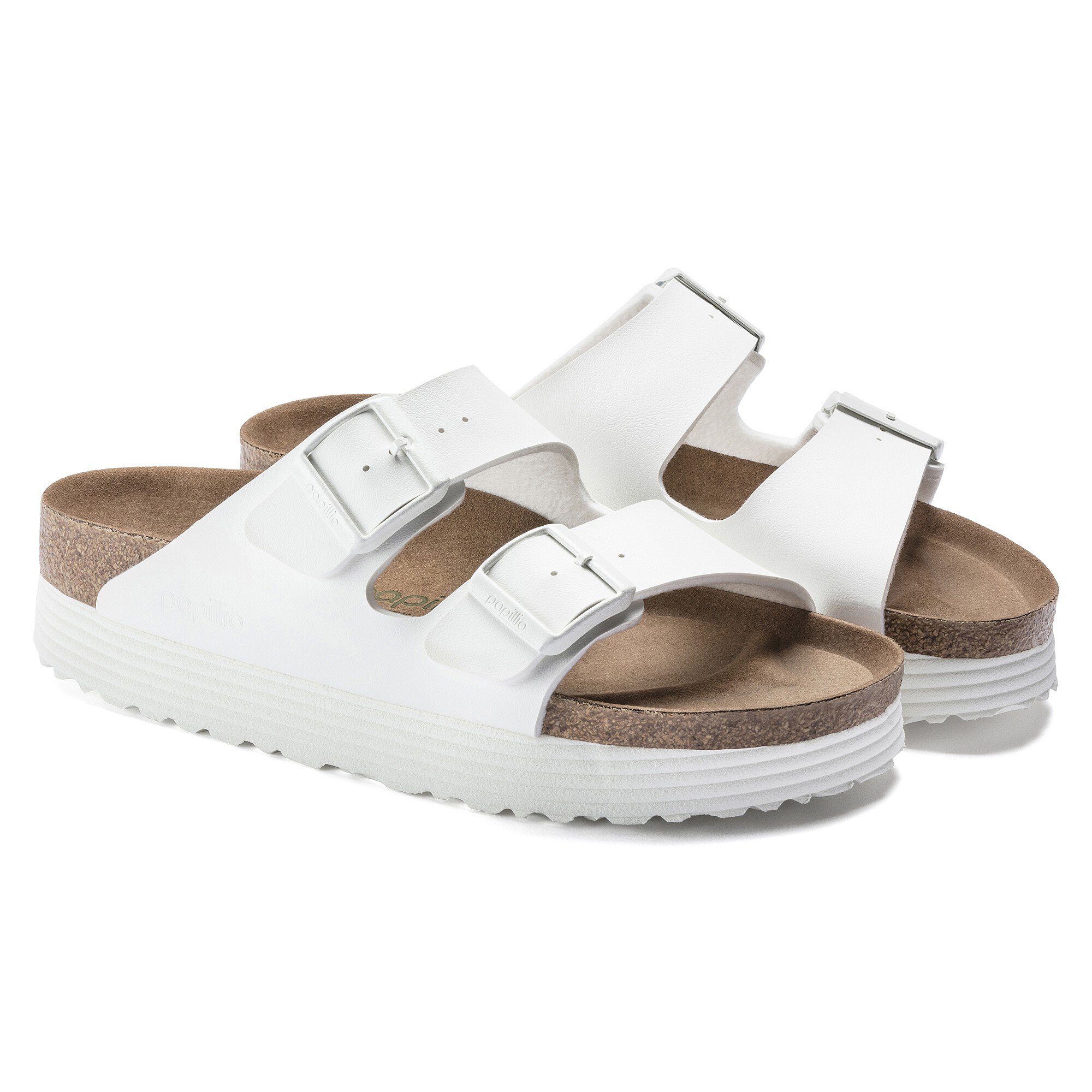 Arizona Platform Vegan Birko-Flor White | BIRKENSTOCK