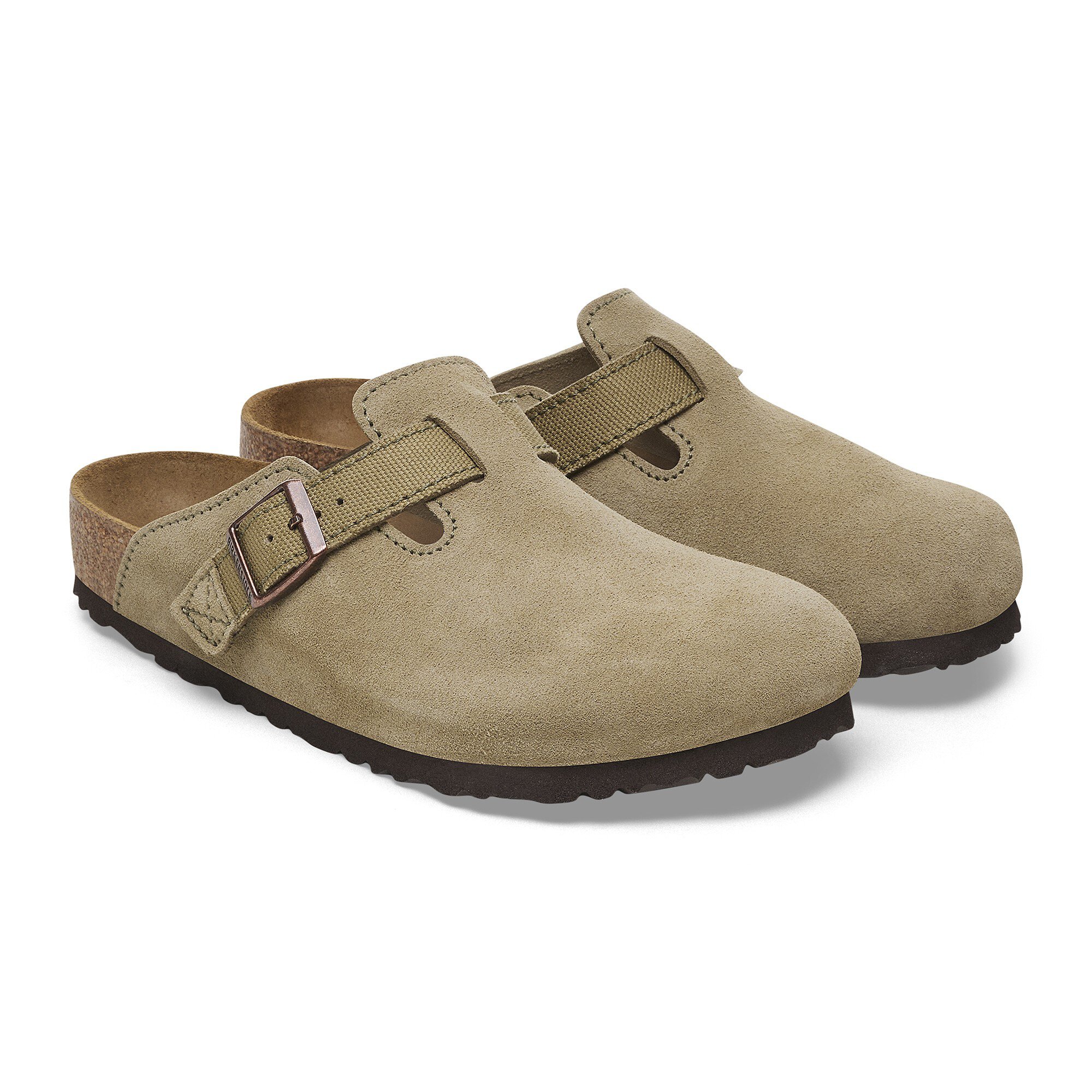未使用ビルケンシュトック ボストン カーキ 約23.5 cm BIRKENSTOCK ○○ビルケンシュトック ボストン BOSTON 1014208