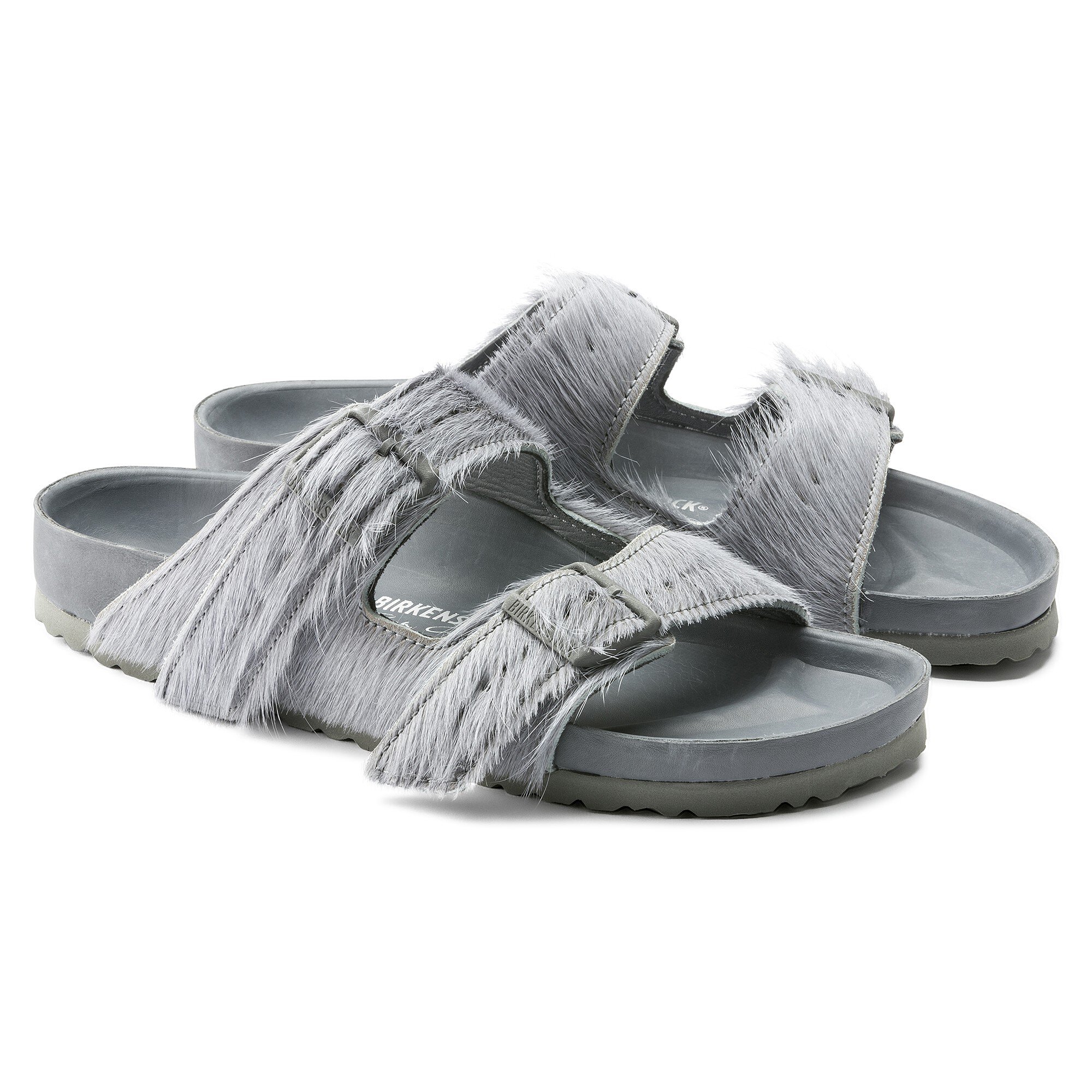 rick owens birkenstock arizona fur