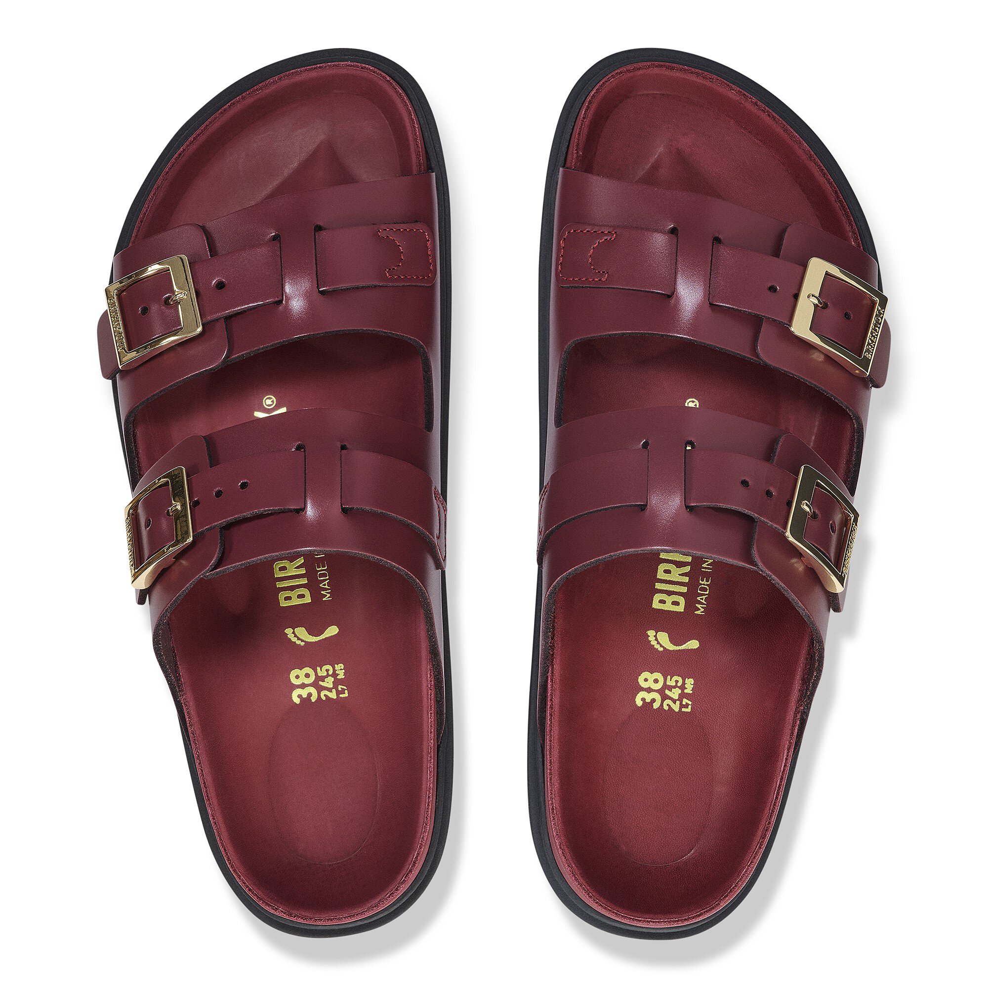 St Barths Cuir naturel Berry Crush BIRKENSTOCK