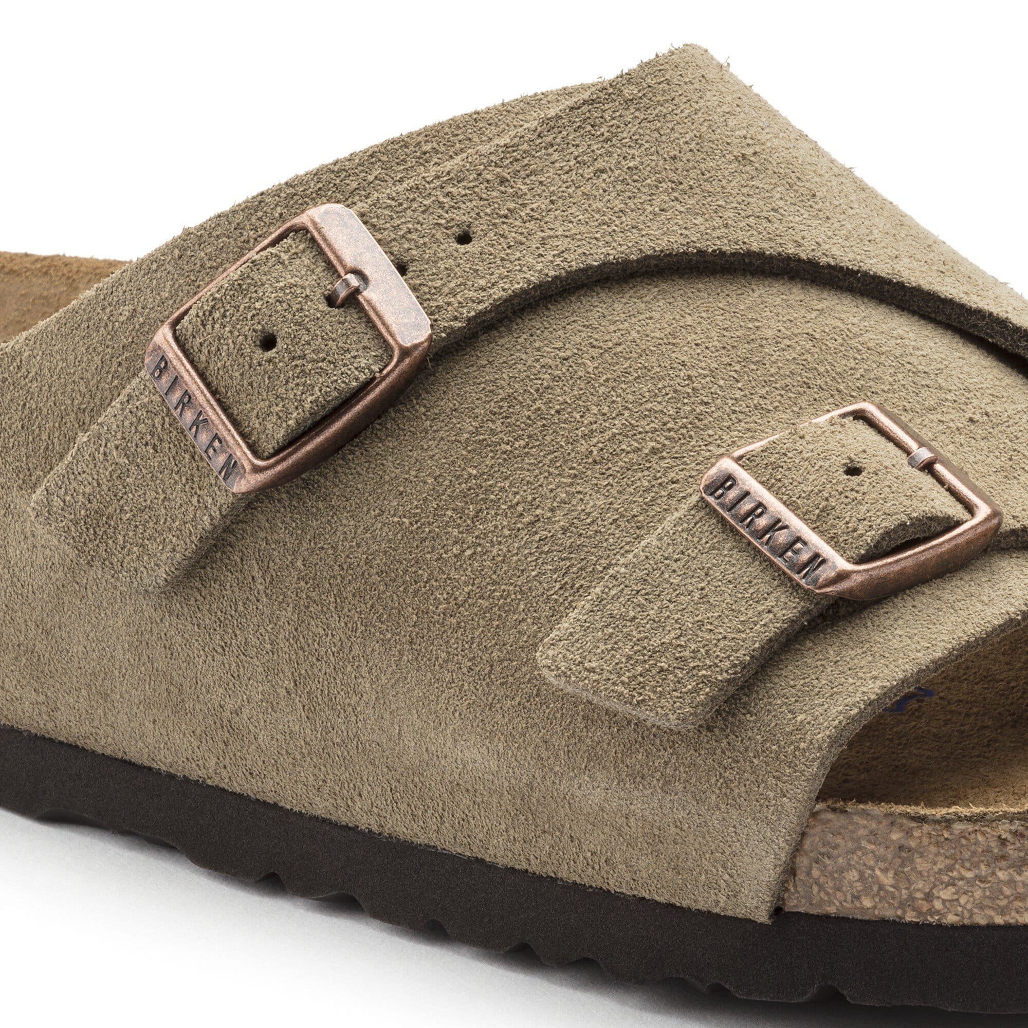 Zürich Suede Leather Soft Footbed Taupe