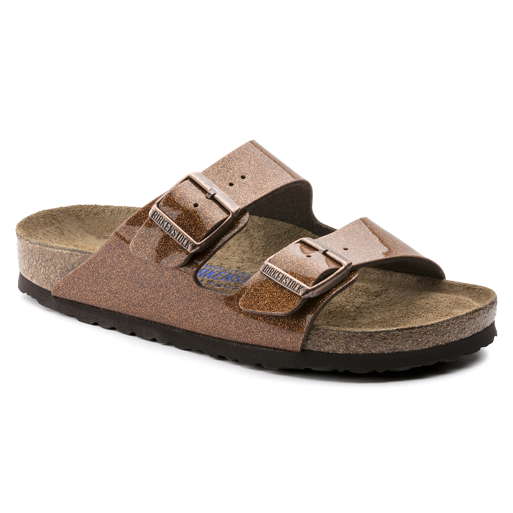 bronze birkenstock sandals