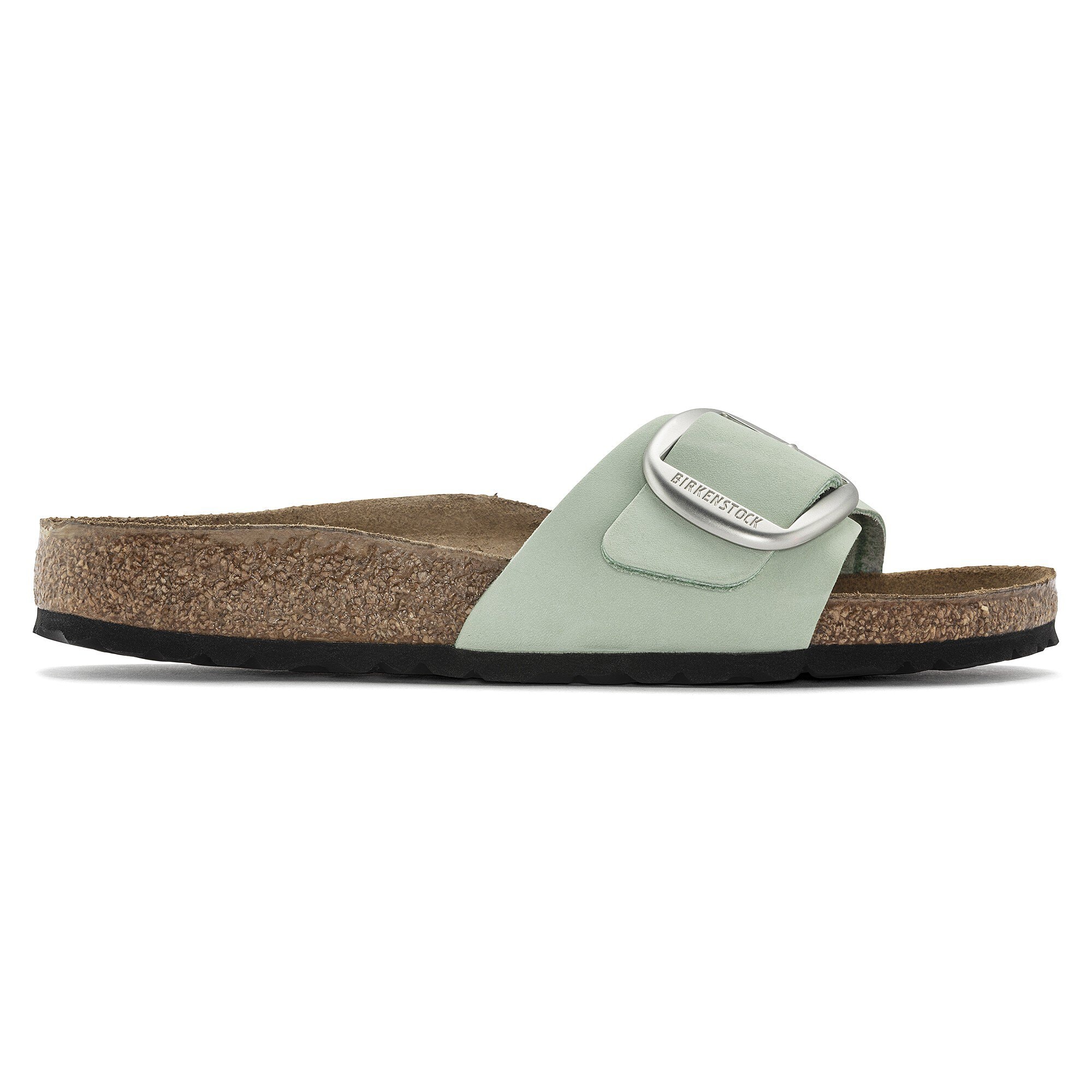 Madrid Big Buckle Nubuck Leather Matcha | BIRKENSTOCK