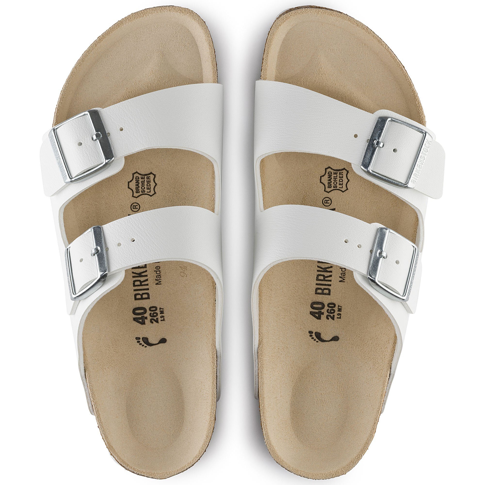 【未使用】ビルケンシュトック BIRKENSTOCK ARIZONA サンダル ホワイト【サイズ41】【メンズ】