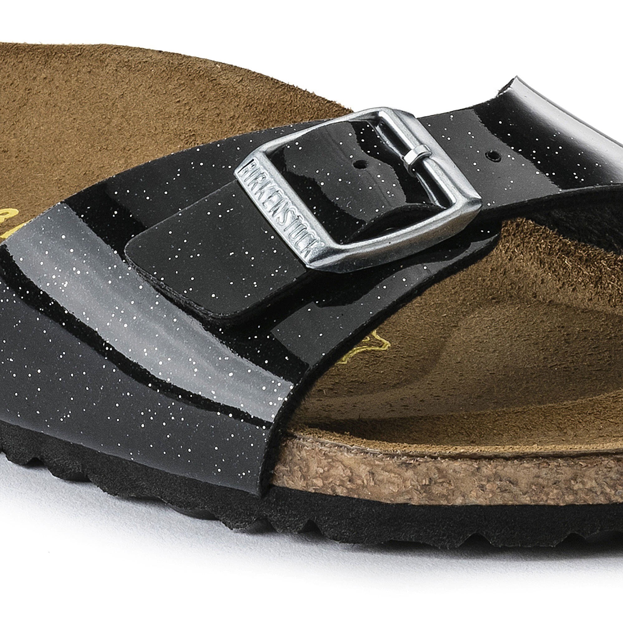 Madrid Birko Flor Magic Galaxy Black | shop online at Birkenstock Madrid 040303 schwarz Birko Flor Lack
