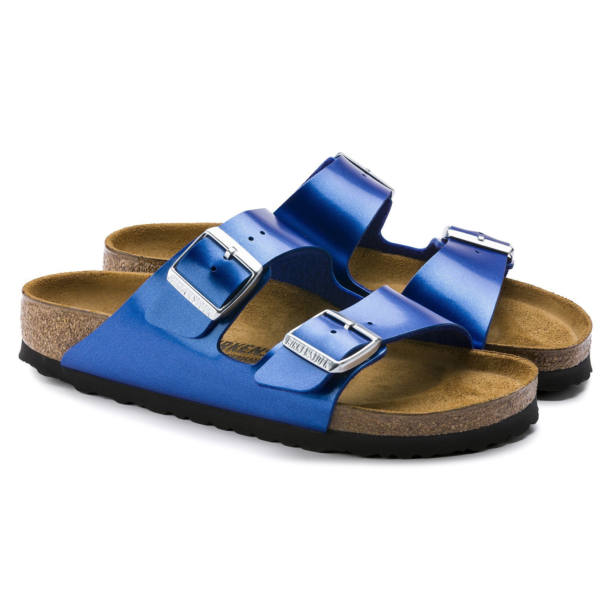 birkenstock metallic ocean