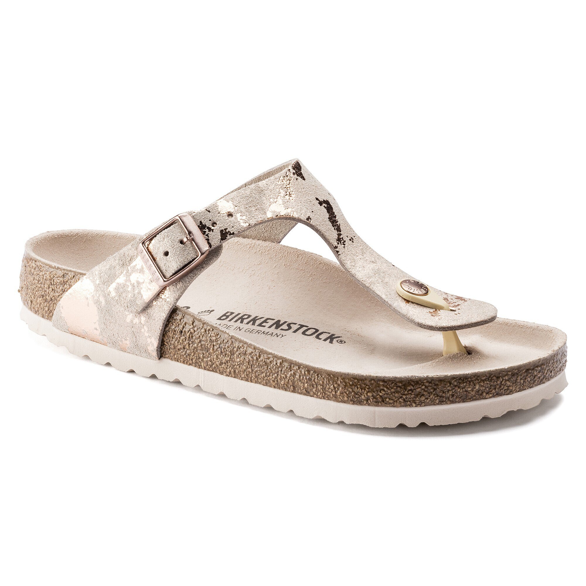 rose gold birkenstock gizeh