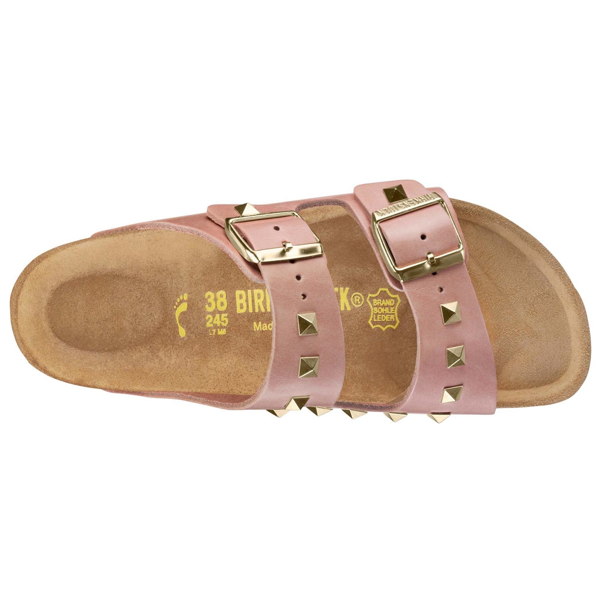 birkenstock arizona studded rose