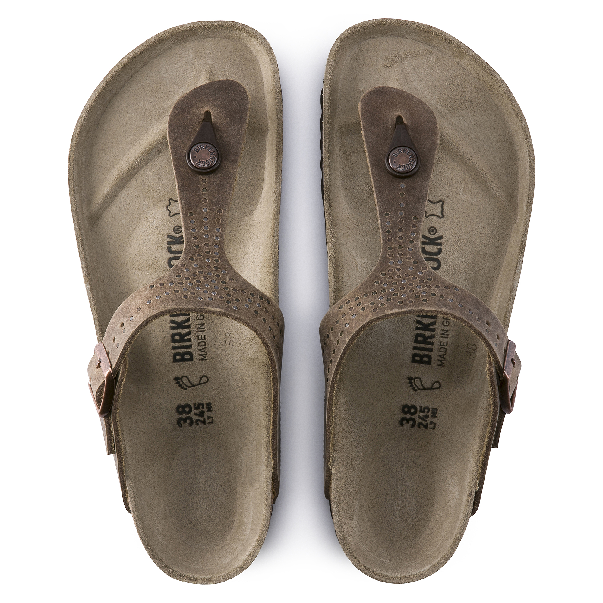 birkenstock gizeh tobacco oiled leather