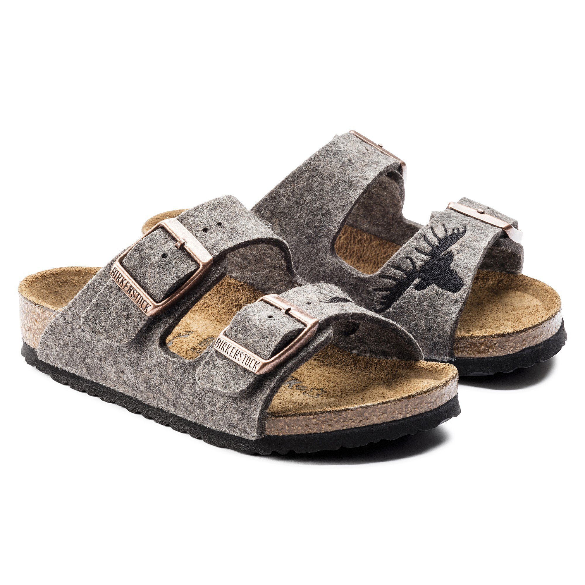 grey birkenstock sandals
