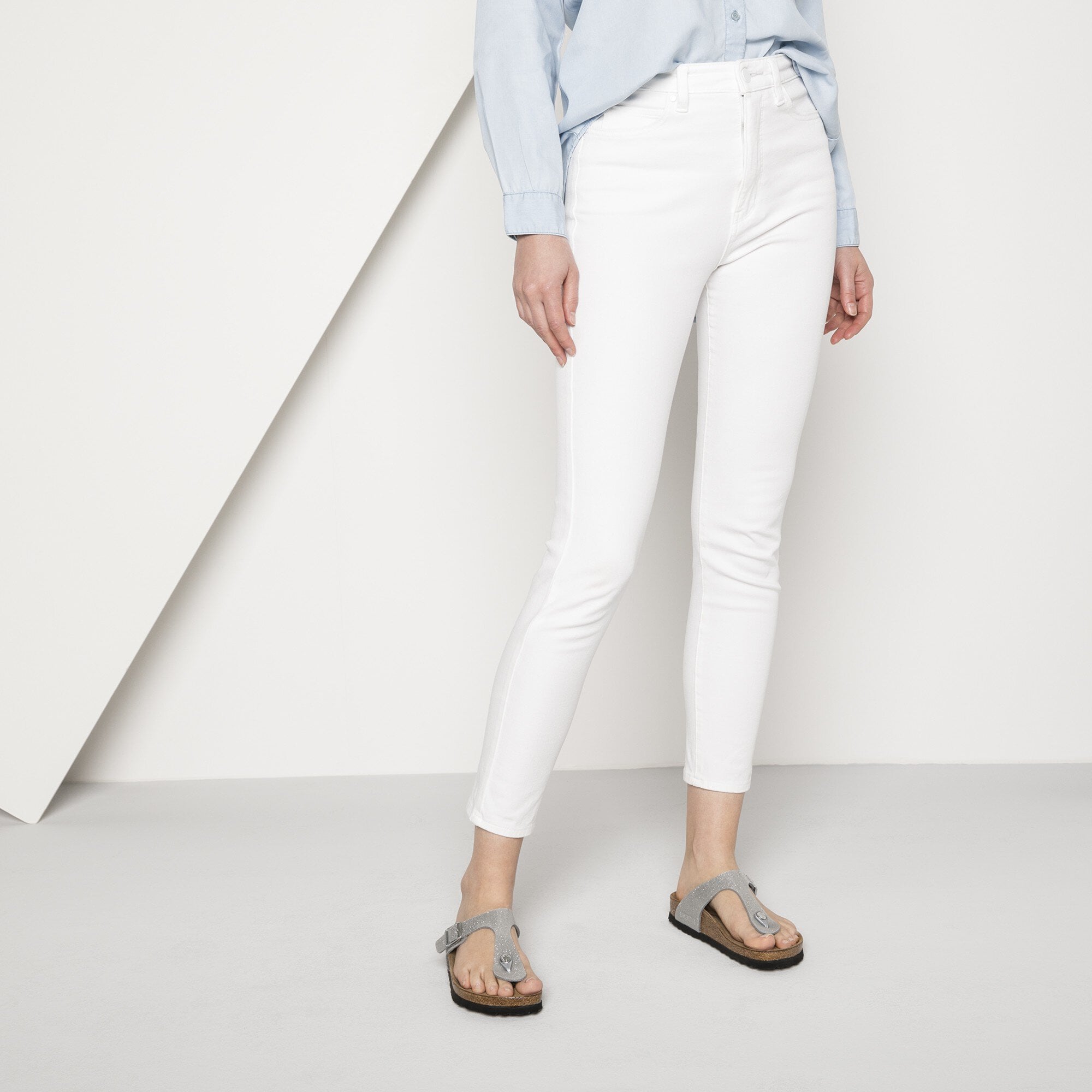 birkenstock gizeh soft footbed silver
