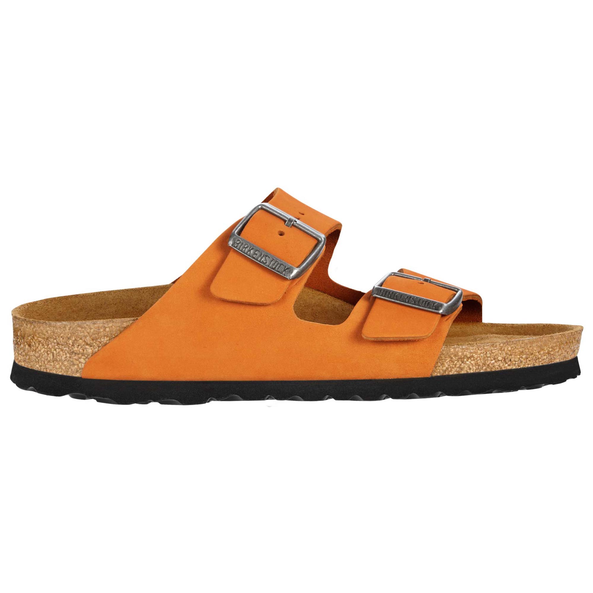 orange birkenstock sandals