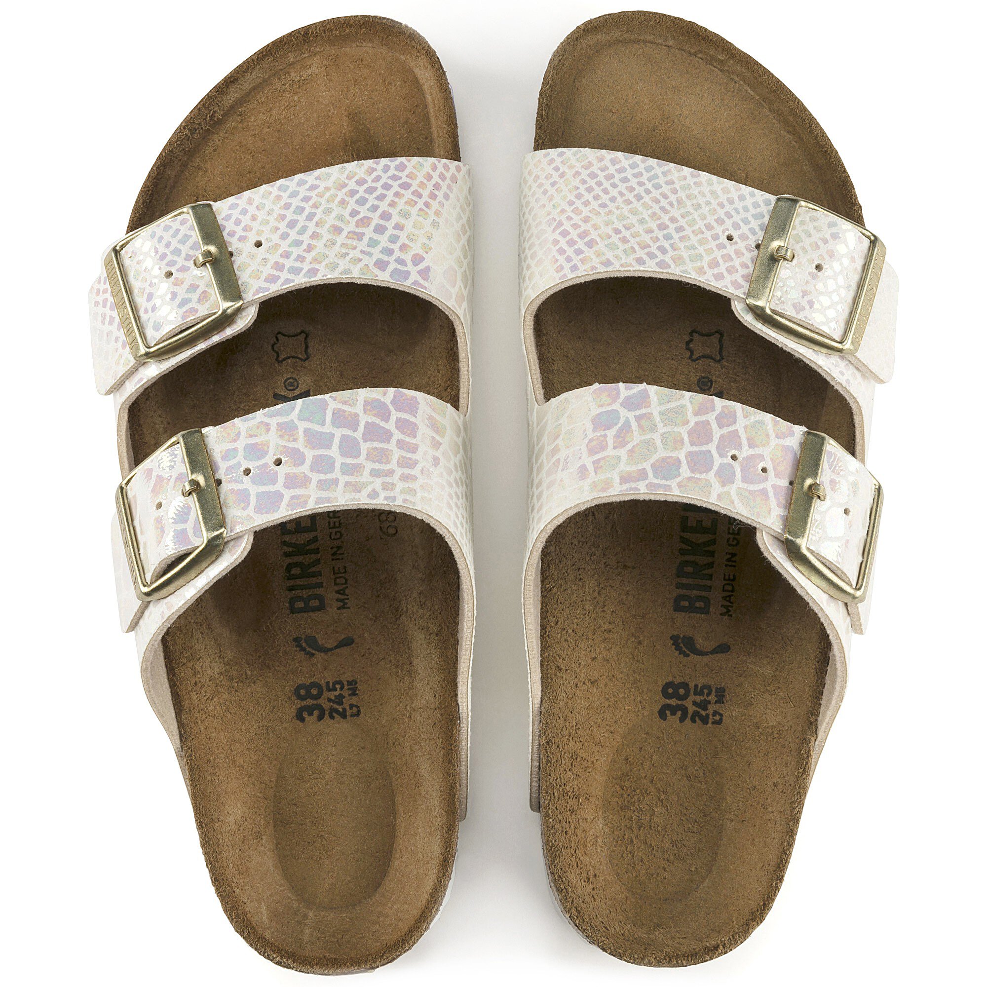 skrig katalog pop Arizona Birko-Flor Shiny Snake Cream | BIRKENSTOCK