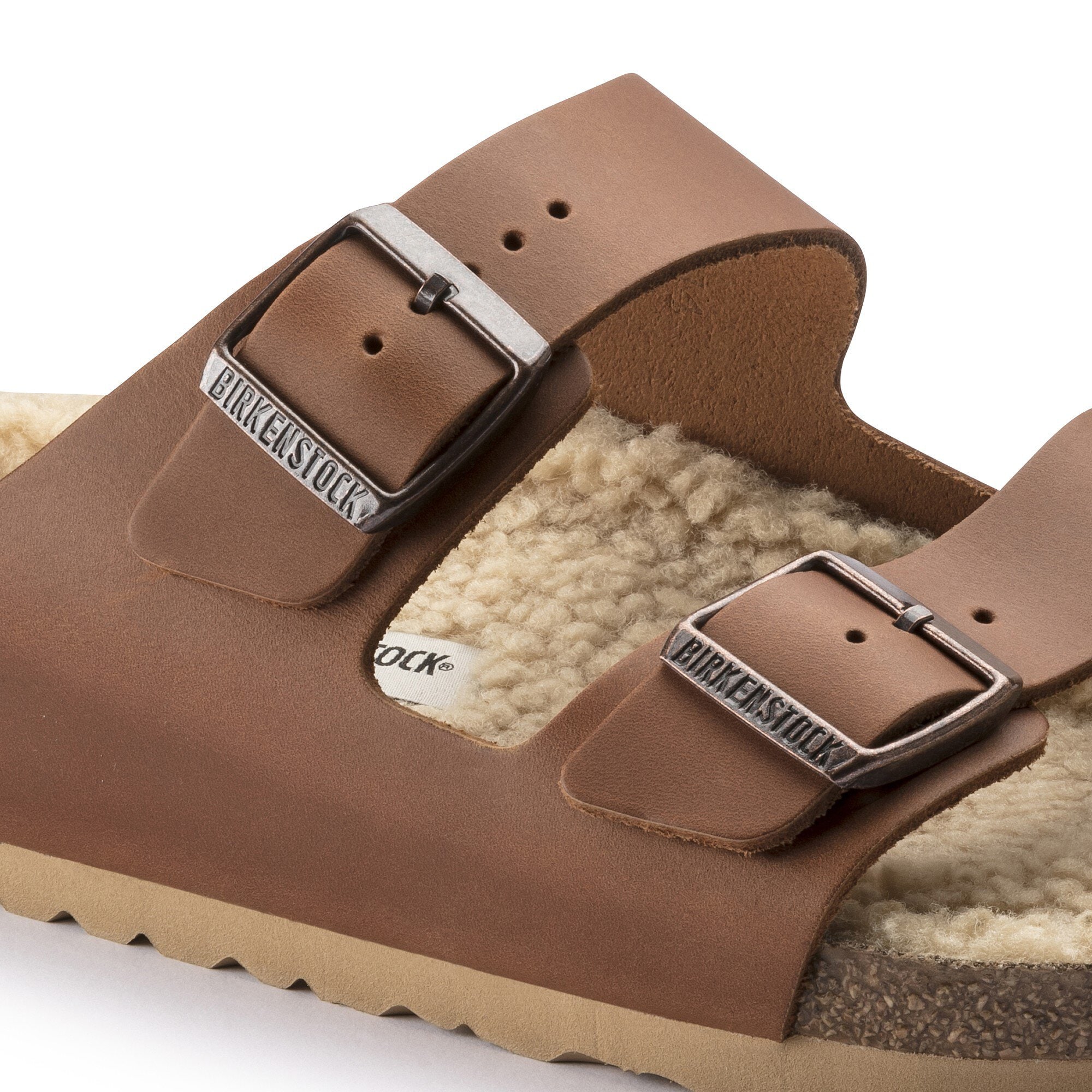 Birkenstock arizona top antique cognac