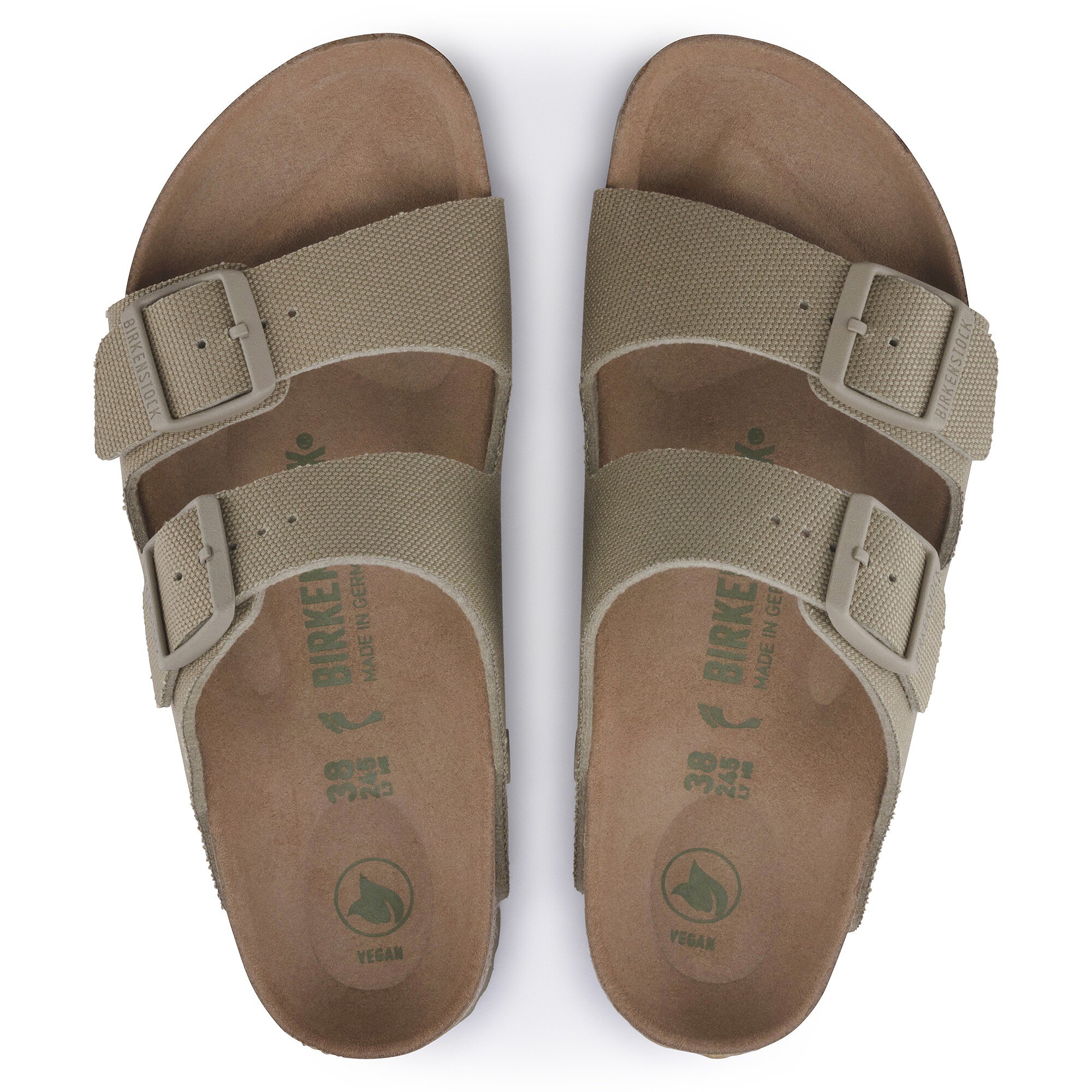 Arizona Vegan Textile Faded Khaki | BIRKENSTOCK