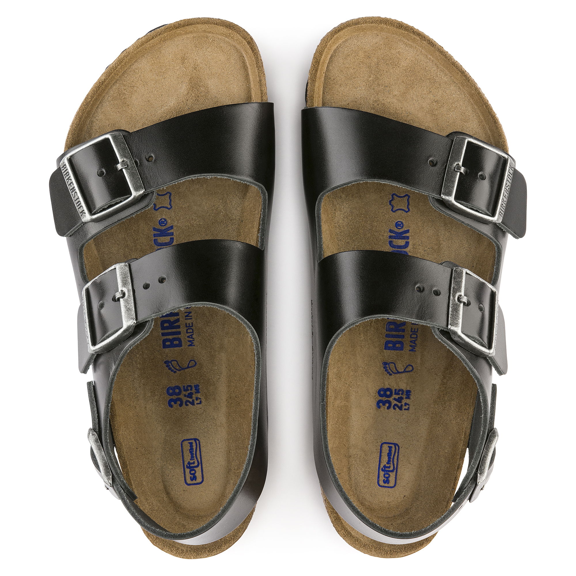 birkenstock milano unisex soft footbed leather sandal