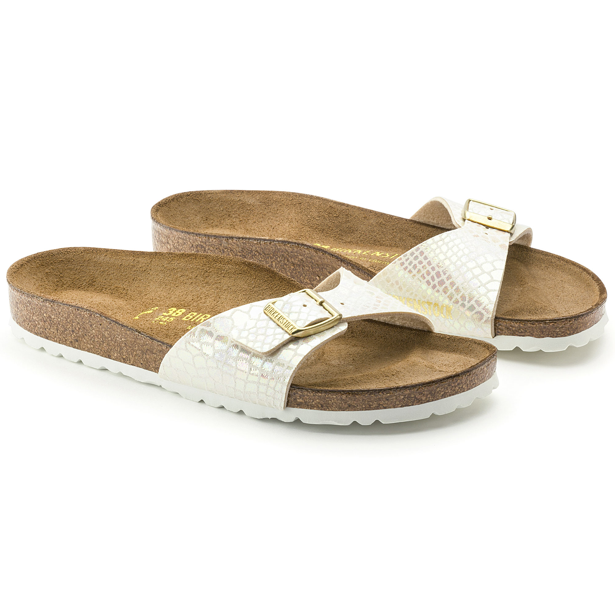 cream birkenstock sandals