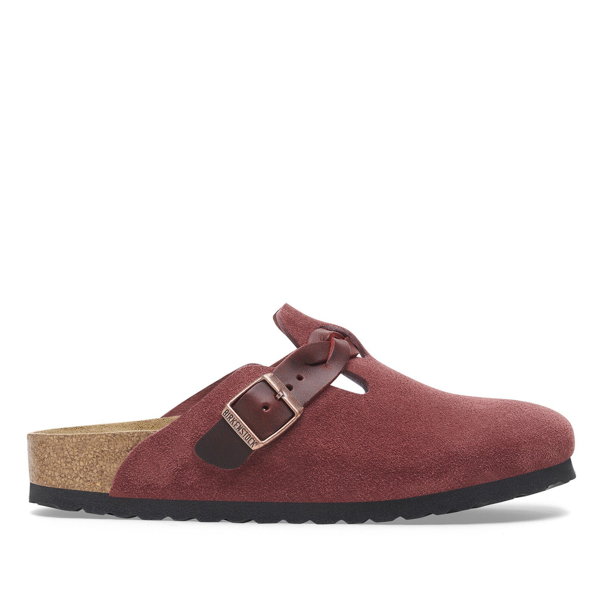 靴 BIRKENSTOCK BOSTON SUEDE Boston Soft Footbed Suede Leather Taupe | BIRKENSTOCK