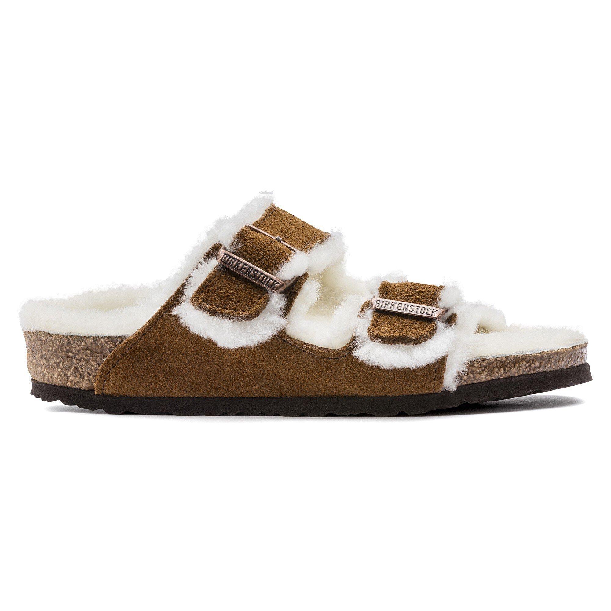 Birkenstock Kids Arizona Shearling-trim Sandals