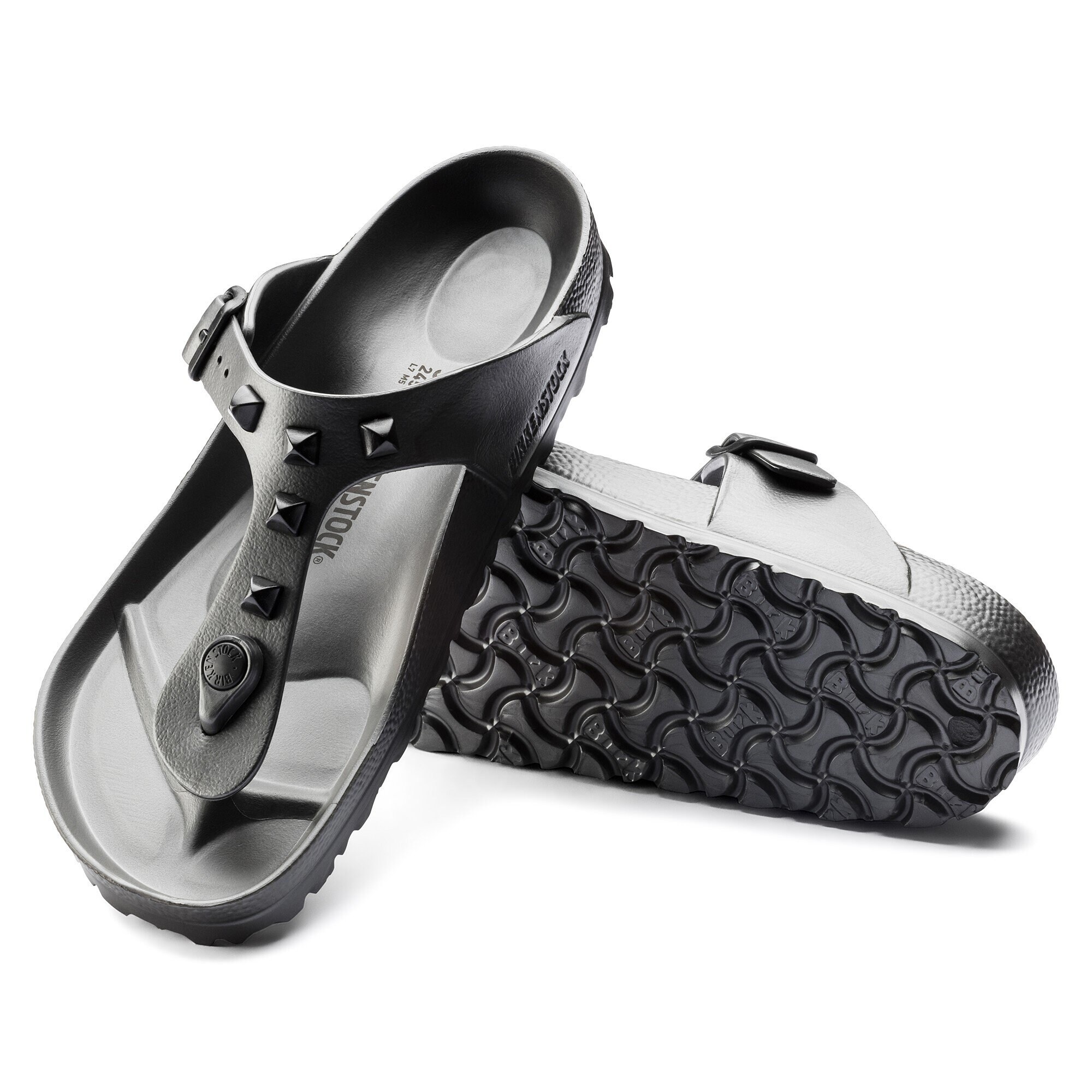 birkenstock gizeh eva metallic anthracite