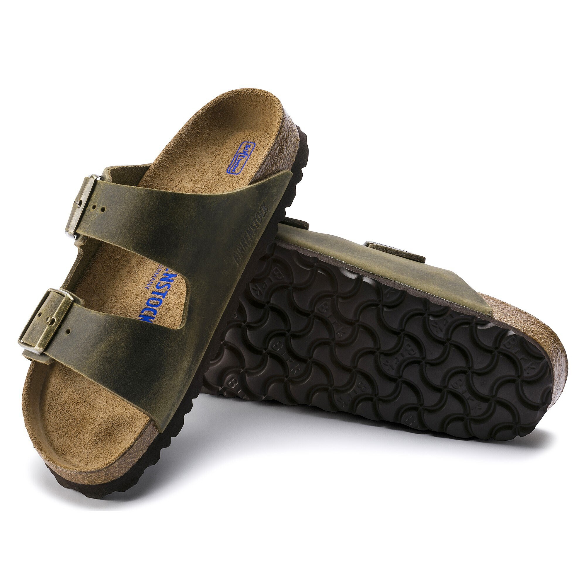 birkenstock arizona jade oiled leather