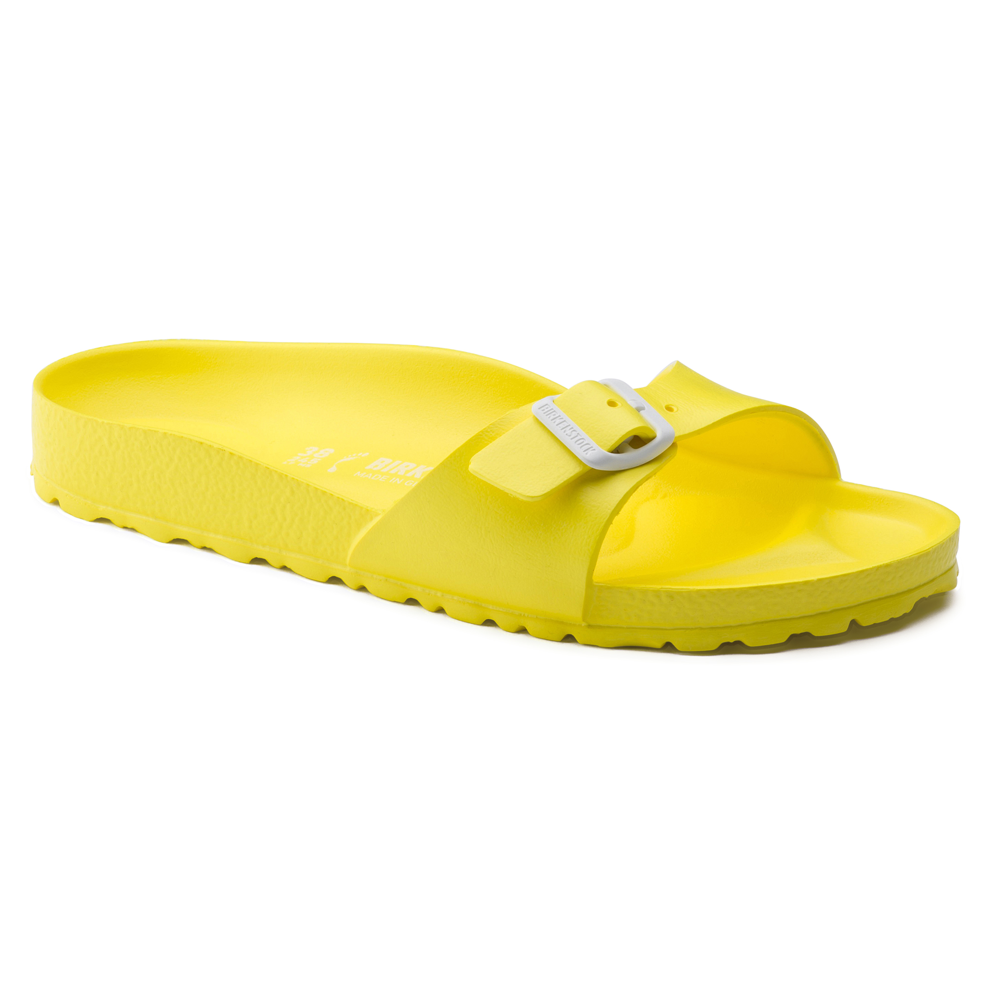 yellow birkenstock sandals