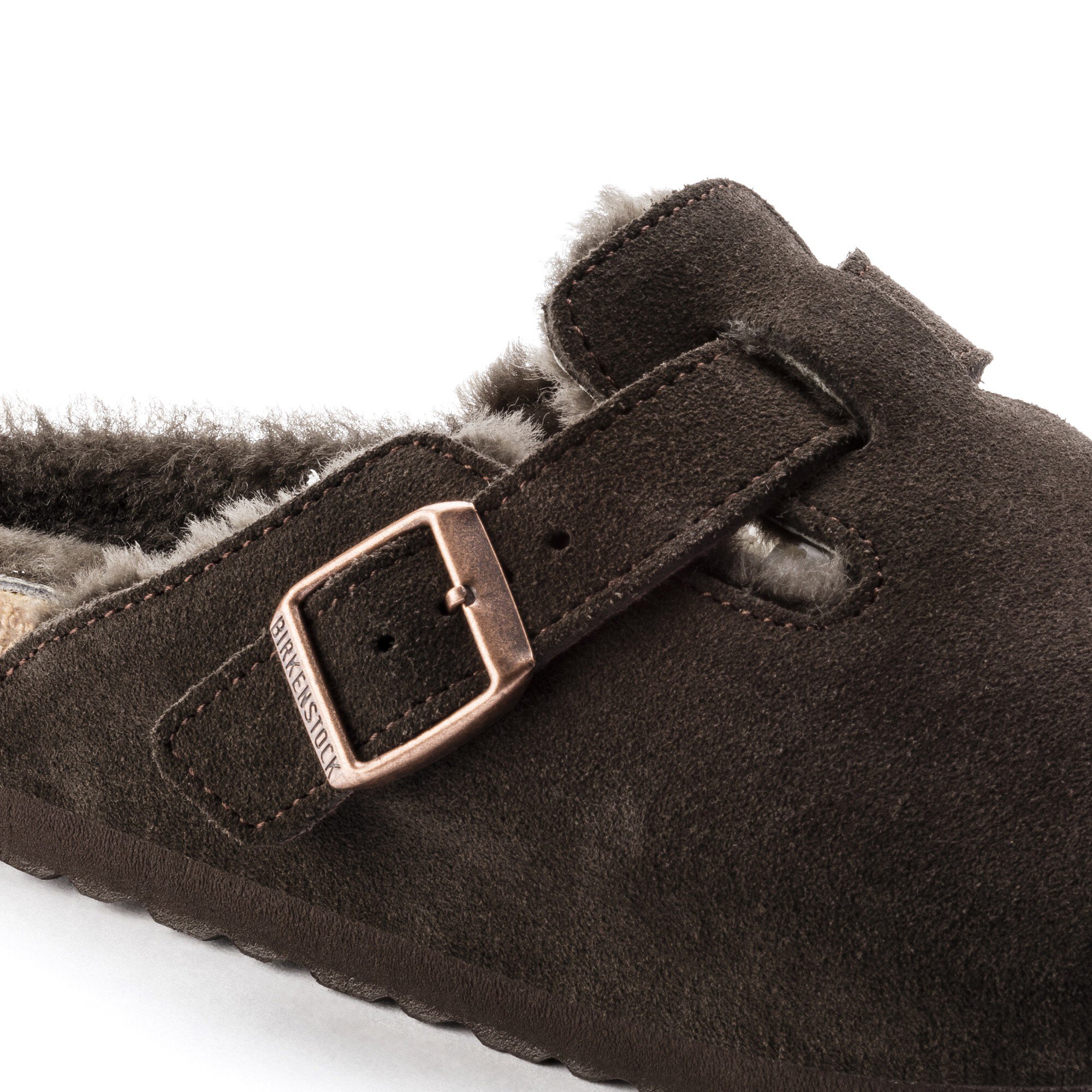 boston shearling birkenstock mocha