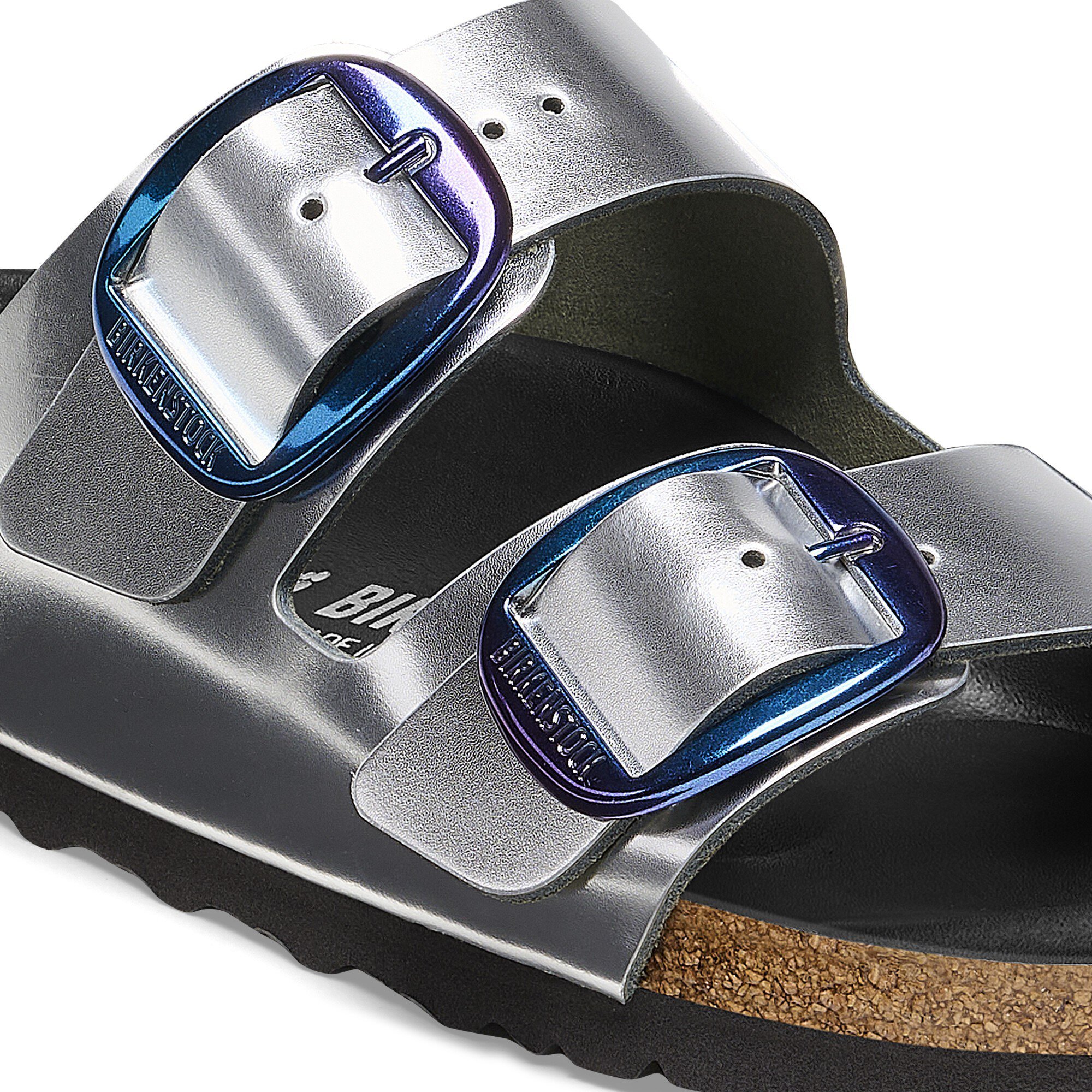 birkenstock arizona white gold buckle