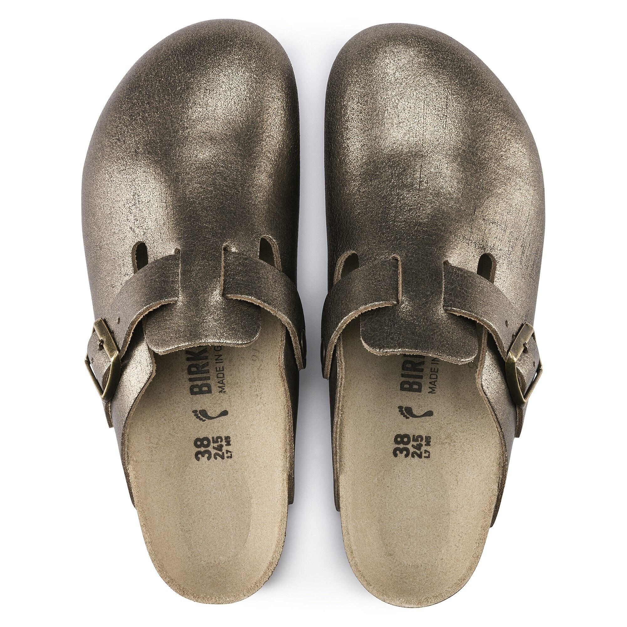 birkenstock boston gold