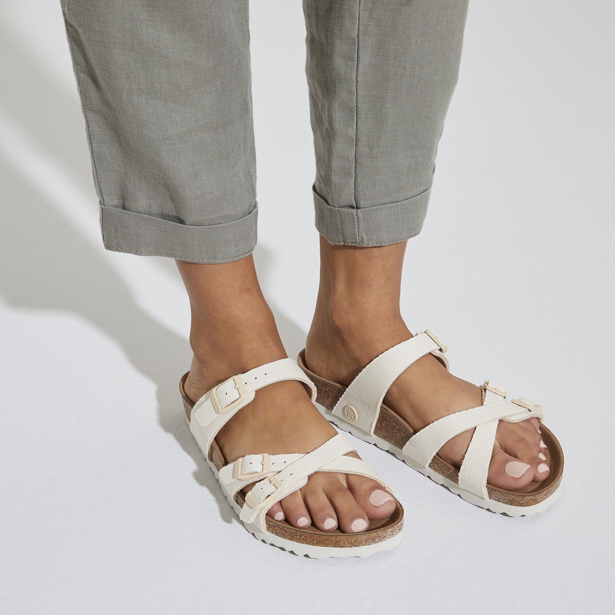 Franca Vegan Textile Canvas Eggshell | BIRKENSTOCK