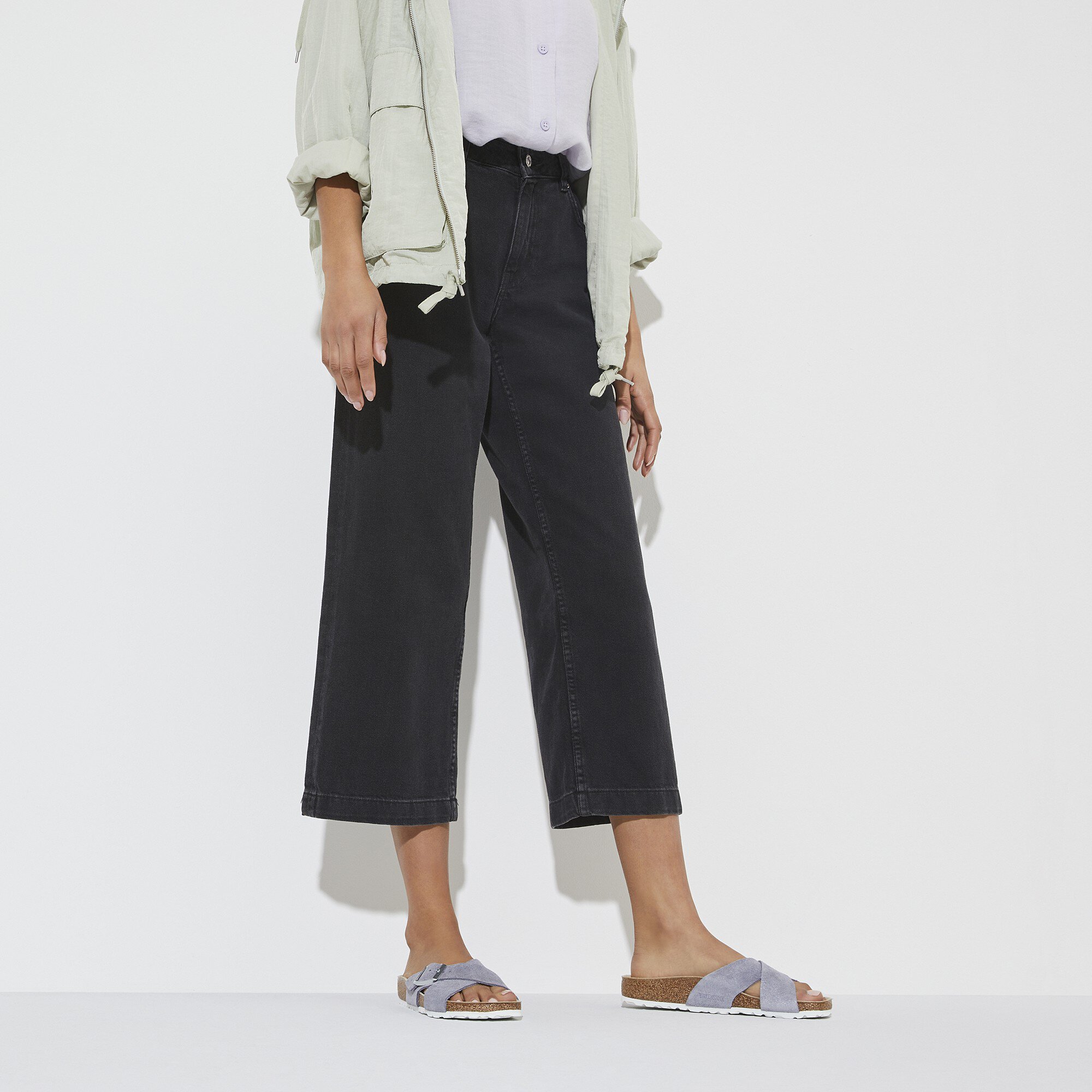 birkenstock siena washed metallic rose gold