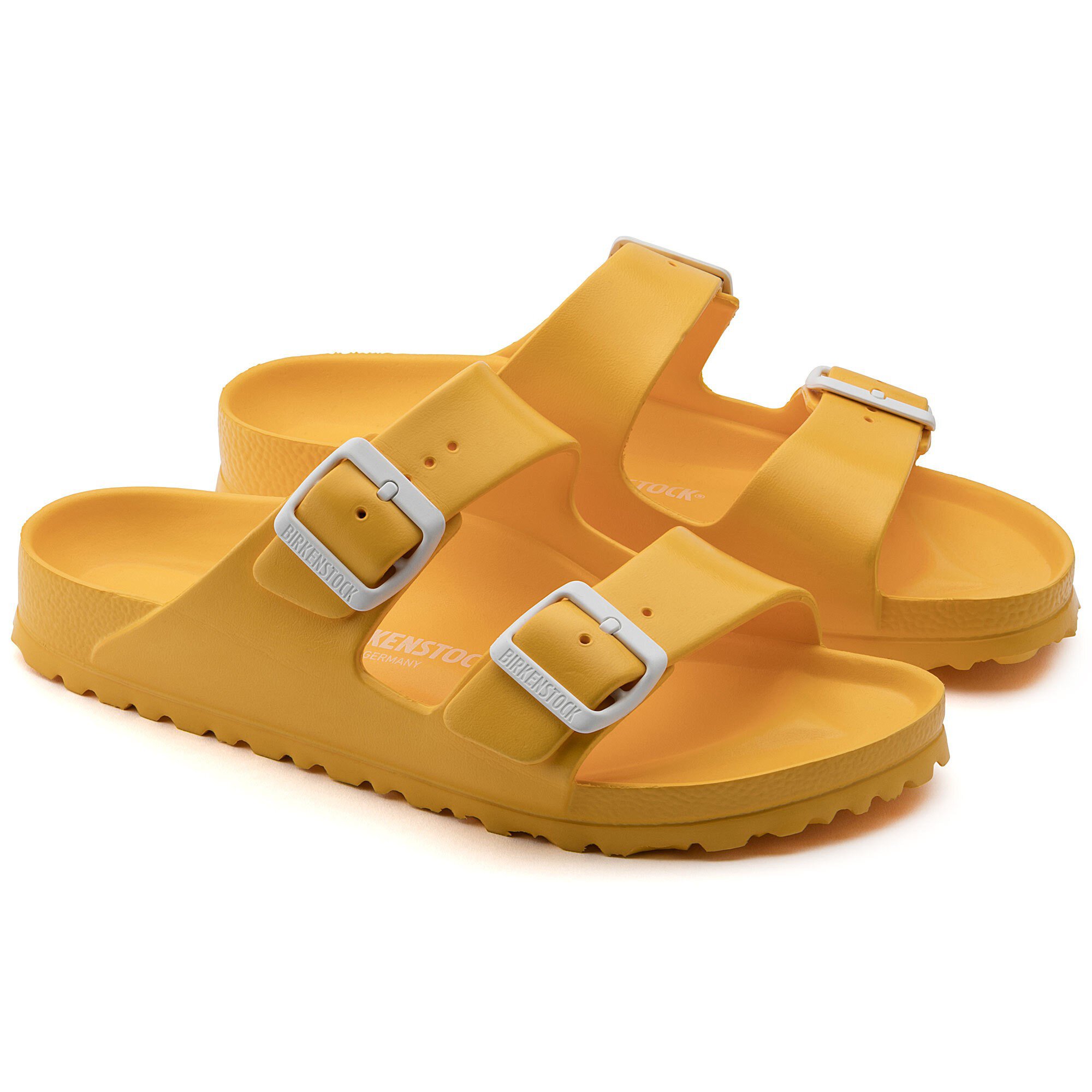 yellow birkenstocks